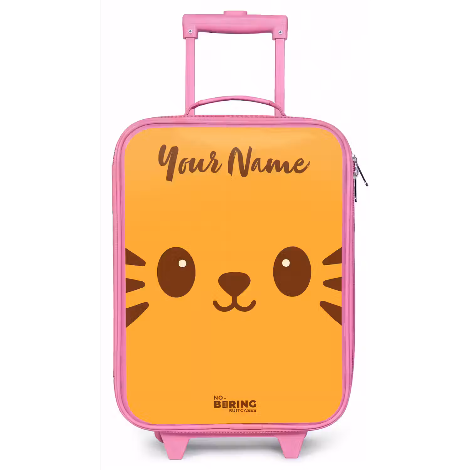 Kawai - Tijger - Oranje Kinderkoffer - Roze klein -zz3dotto