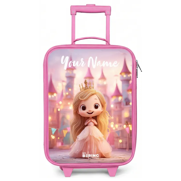 Prinses - Roze - Kasteel Kinderkoffer - Roze klein -zz3dotto