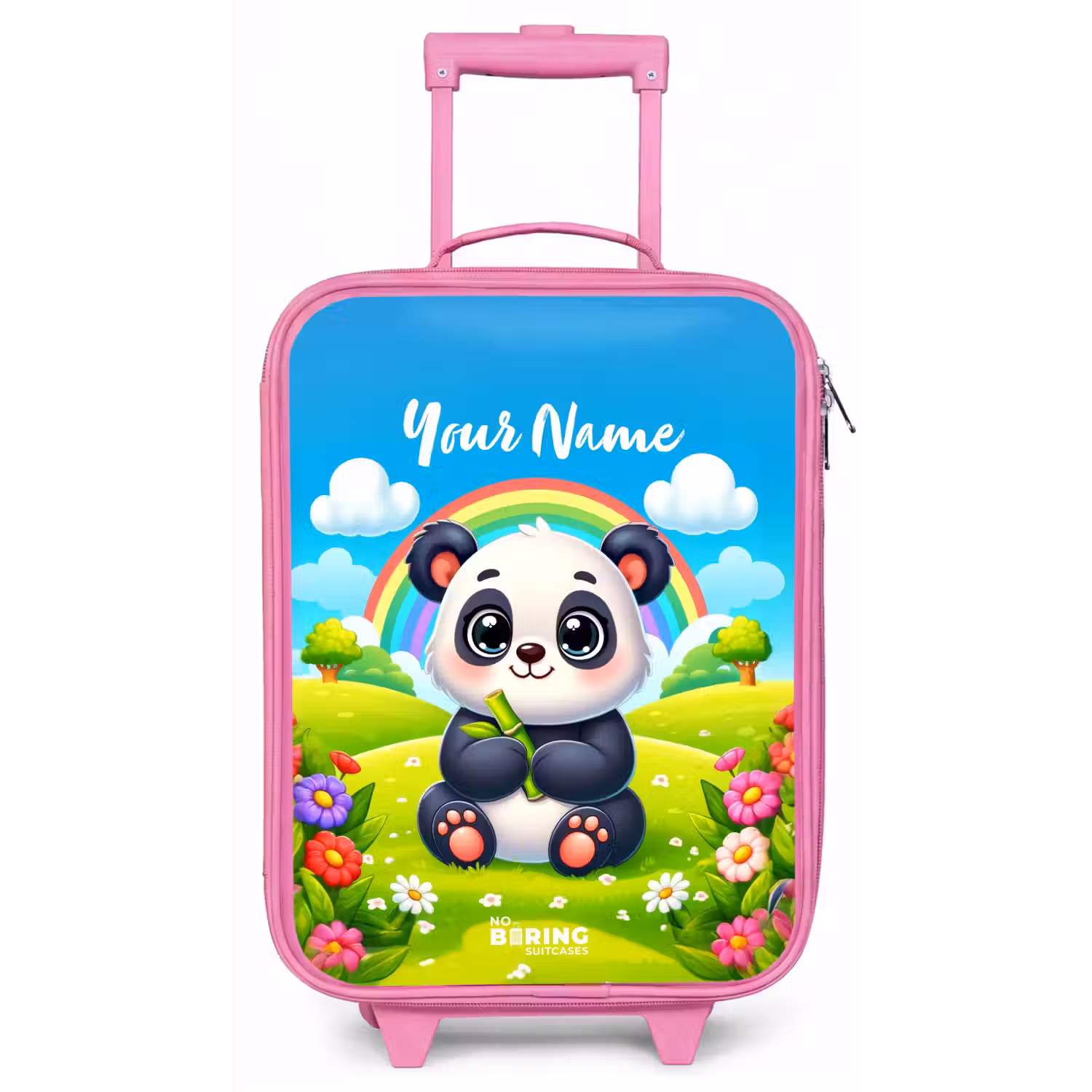 Pukkie Panda Kinderkoffer - Roze klein -zz3dotto