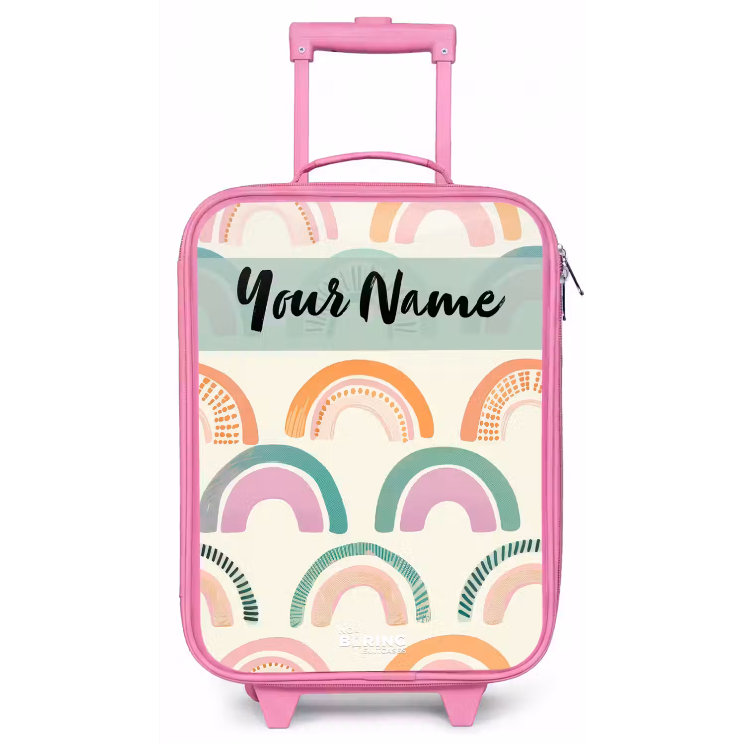 Regenboog - Pastel - Patroon Kinderkoffer - Roze klein -zz3dotto