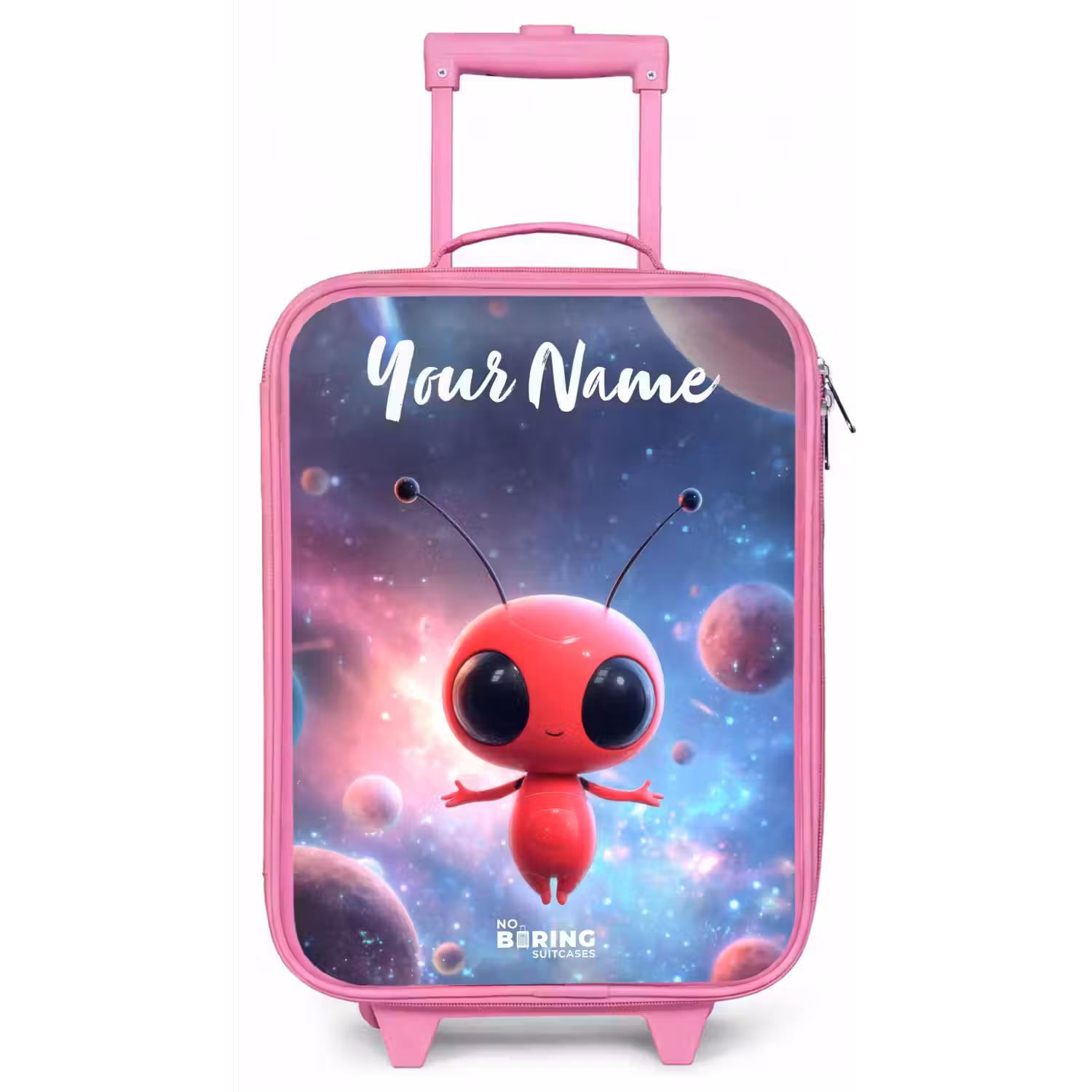 Rood Ruimtewezen in Kosmische Dans Kinderkoffer - Roze klein -zz3dotto