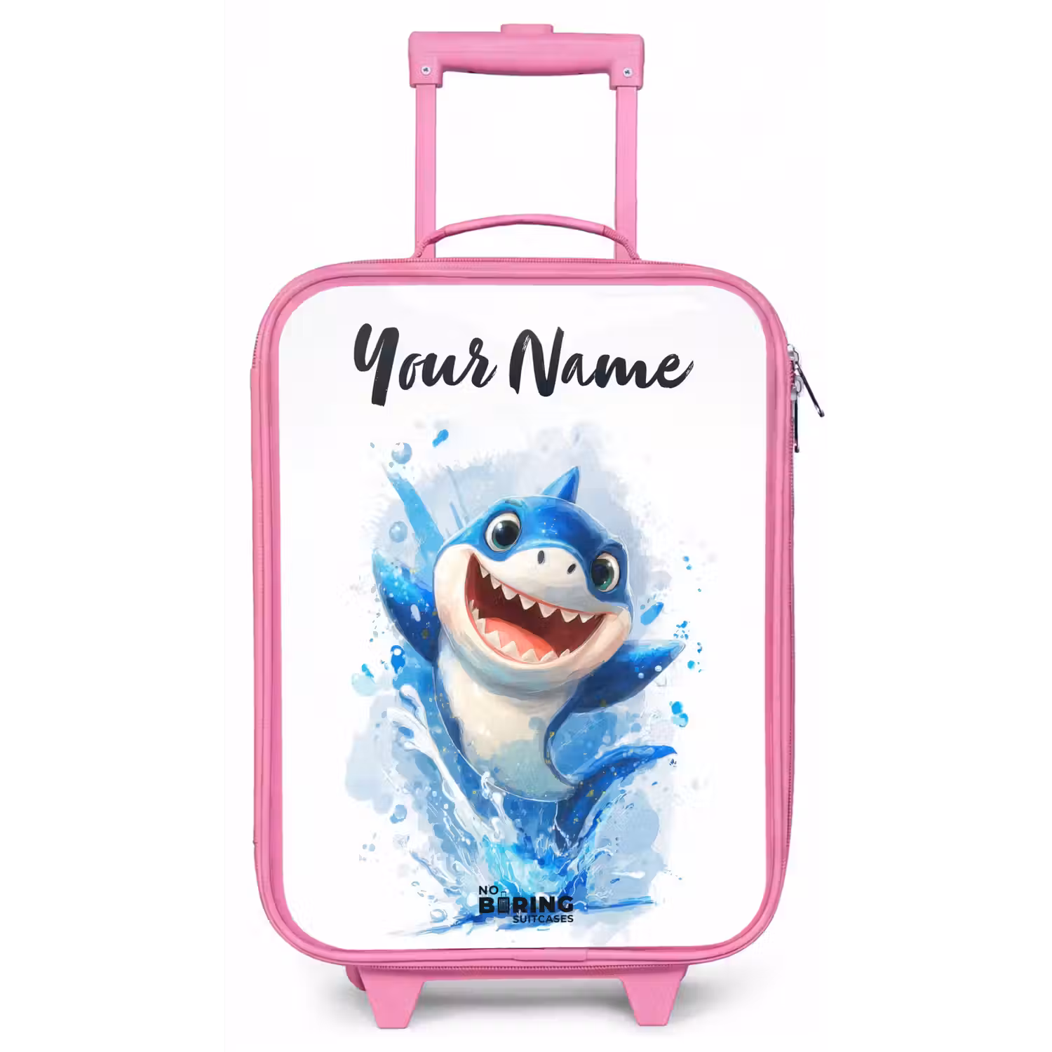 Haai - Tanden - Water Kinderkoffer - Roze klein -zz3dotto