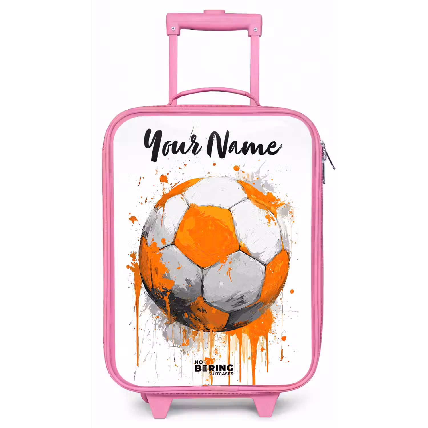 Voetbalvibes - Verf - Oranje Kinderkoffer - Roze klein -zz3dotto