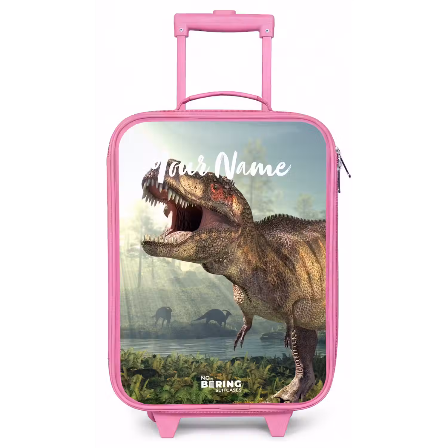 Thijs Tyrannosaurus Kinderkoffer - Roze klein -zz3dotto