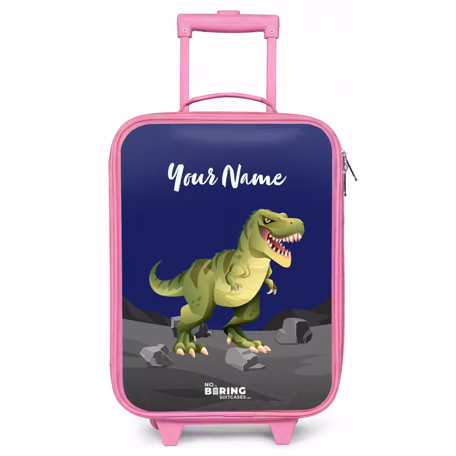 Tjibbe T-Rex Kinderkoffer - Roze klein -zz3dotto
