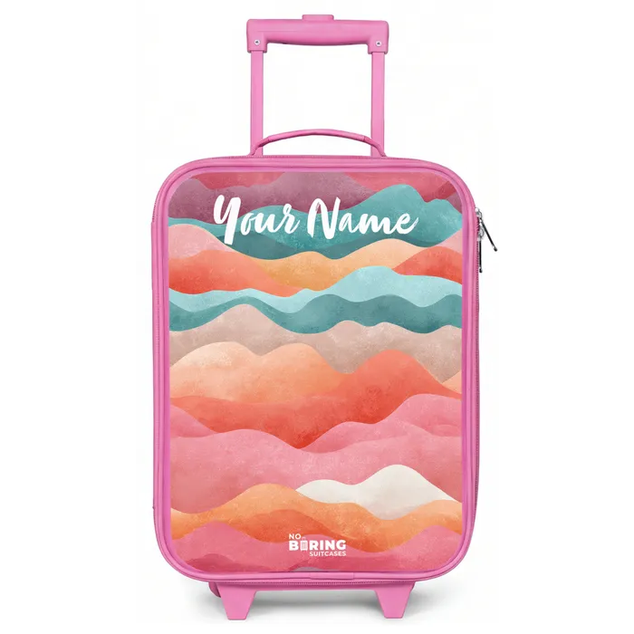 Golven - Kleurrijk - Abstract Kinderkoffer - Roze klein -zz3dotto