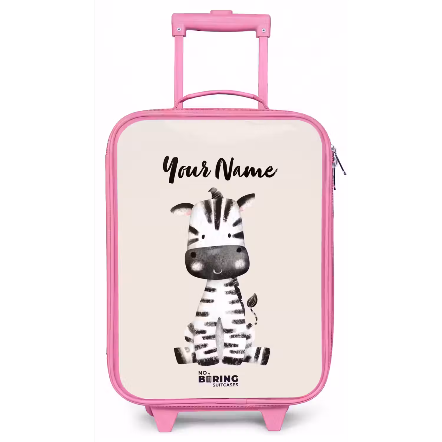 Zoë Zebra Kinderkoffer - Roze klein -zz3dotto