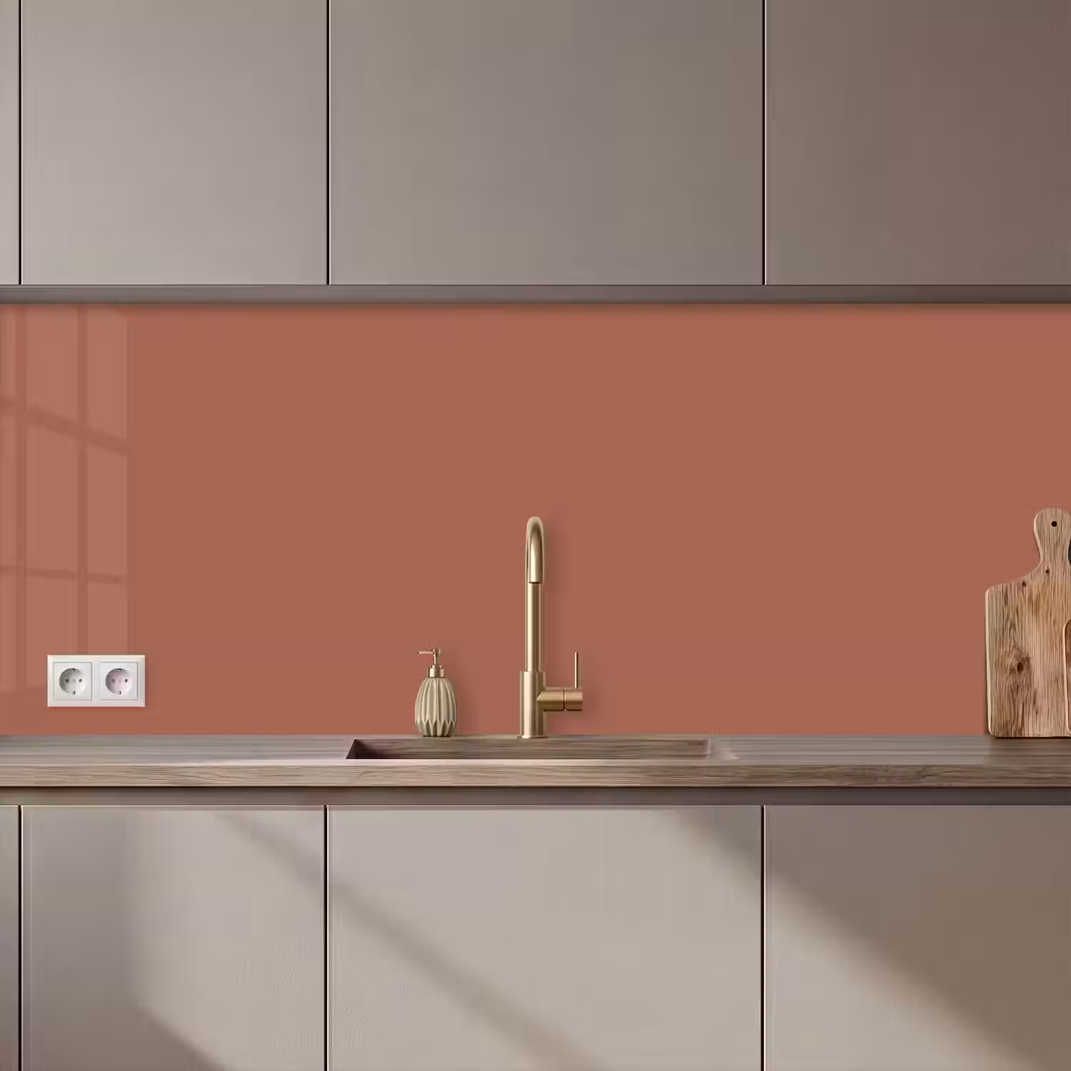 Baked - Earth - Oranje keuken achterwand 2 middel 871 zz_3dshopping