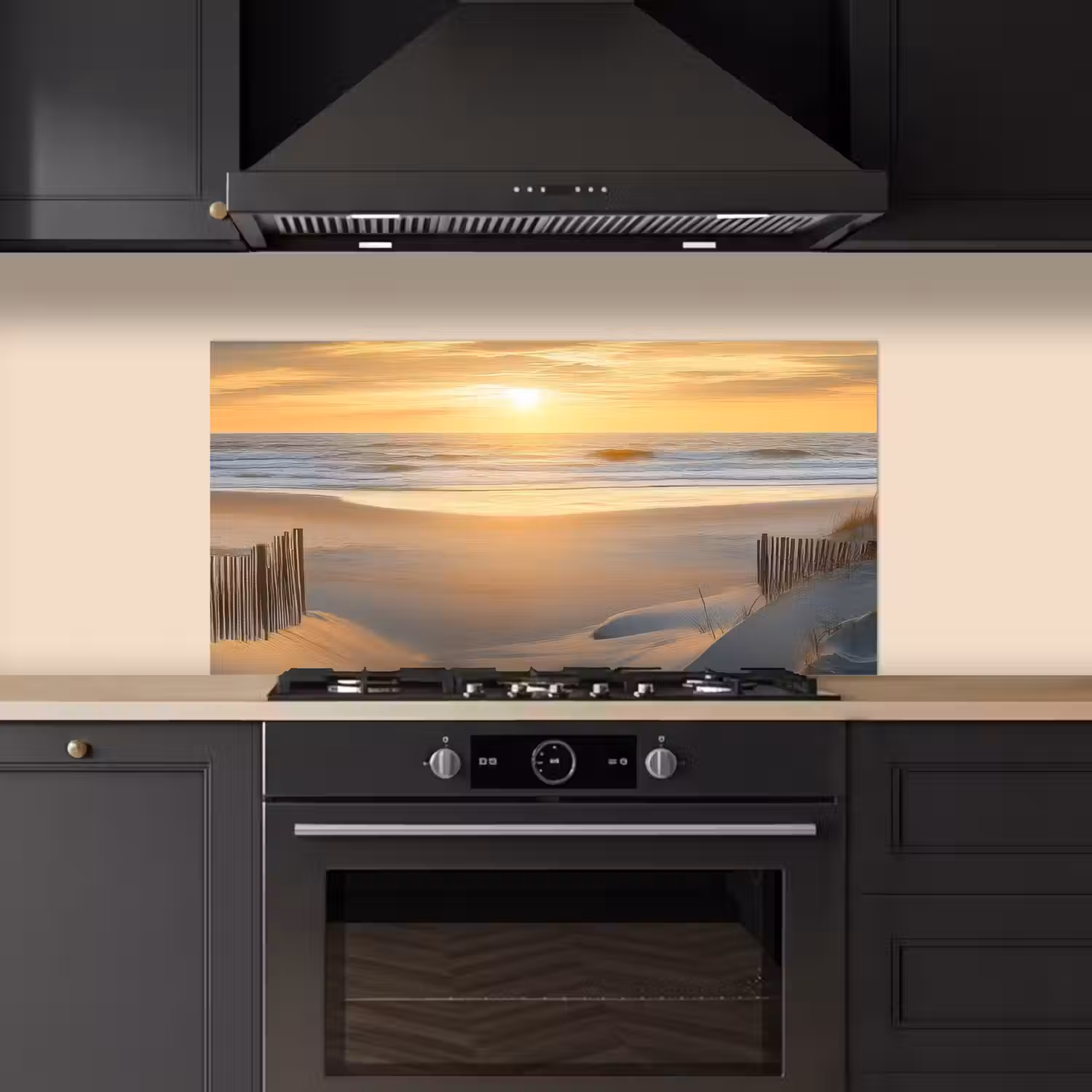 Strand - Duinen - Zonsondergang keuken achterwand spatscherm middel -sfeer1
