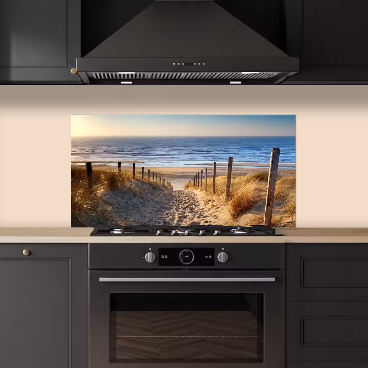 Strand - Zee - Nederland - Duinen - Zon keuken achterwand spatscherm middel -sfeer1