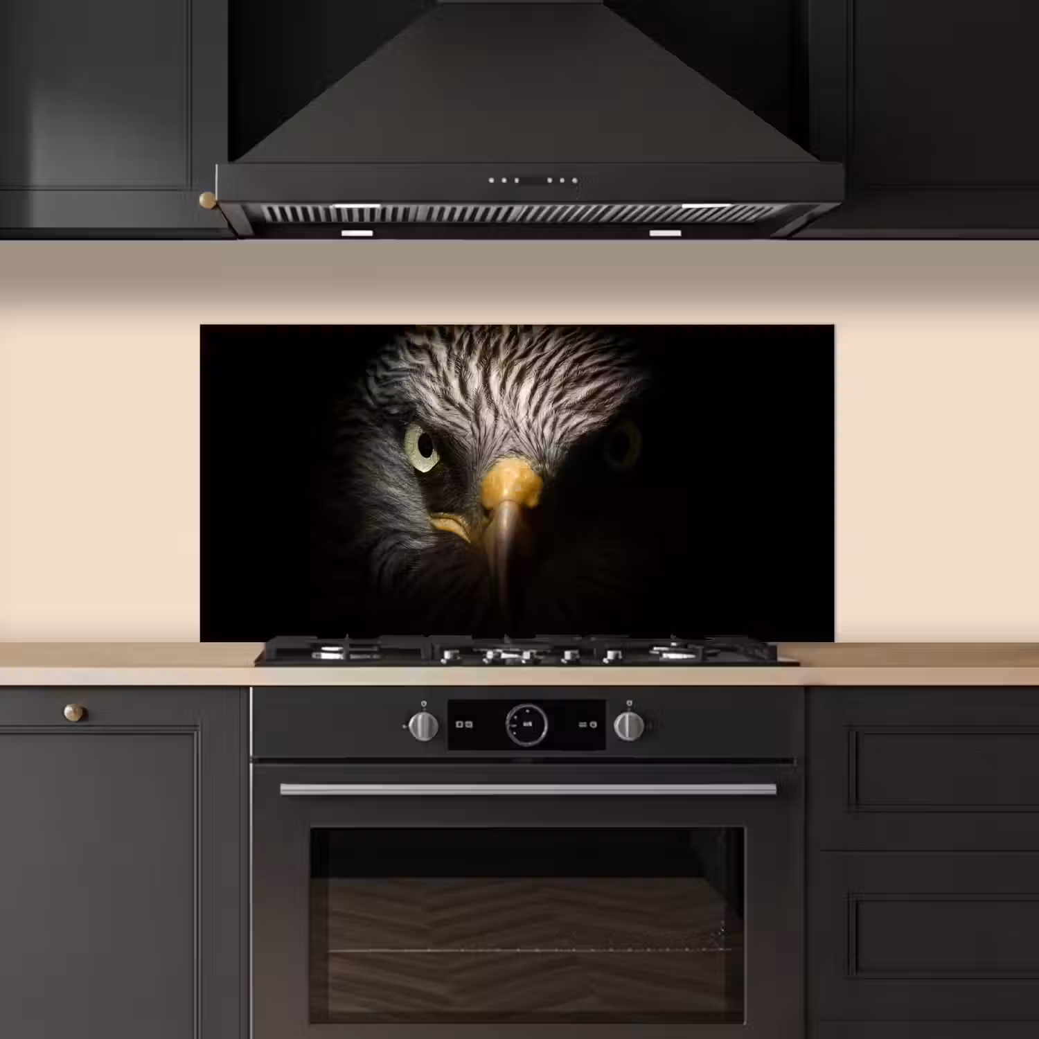 Vogel - Adelaar - Roofvogels - Oog - Snavel - Licht keuken achterwand spatscherm middel -sfeer1