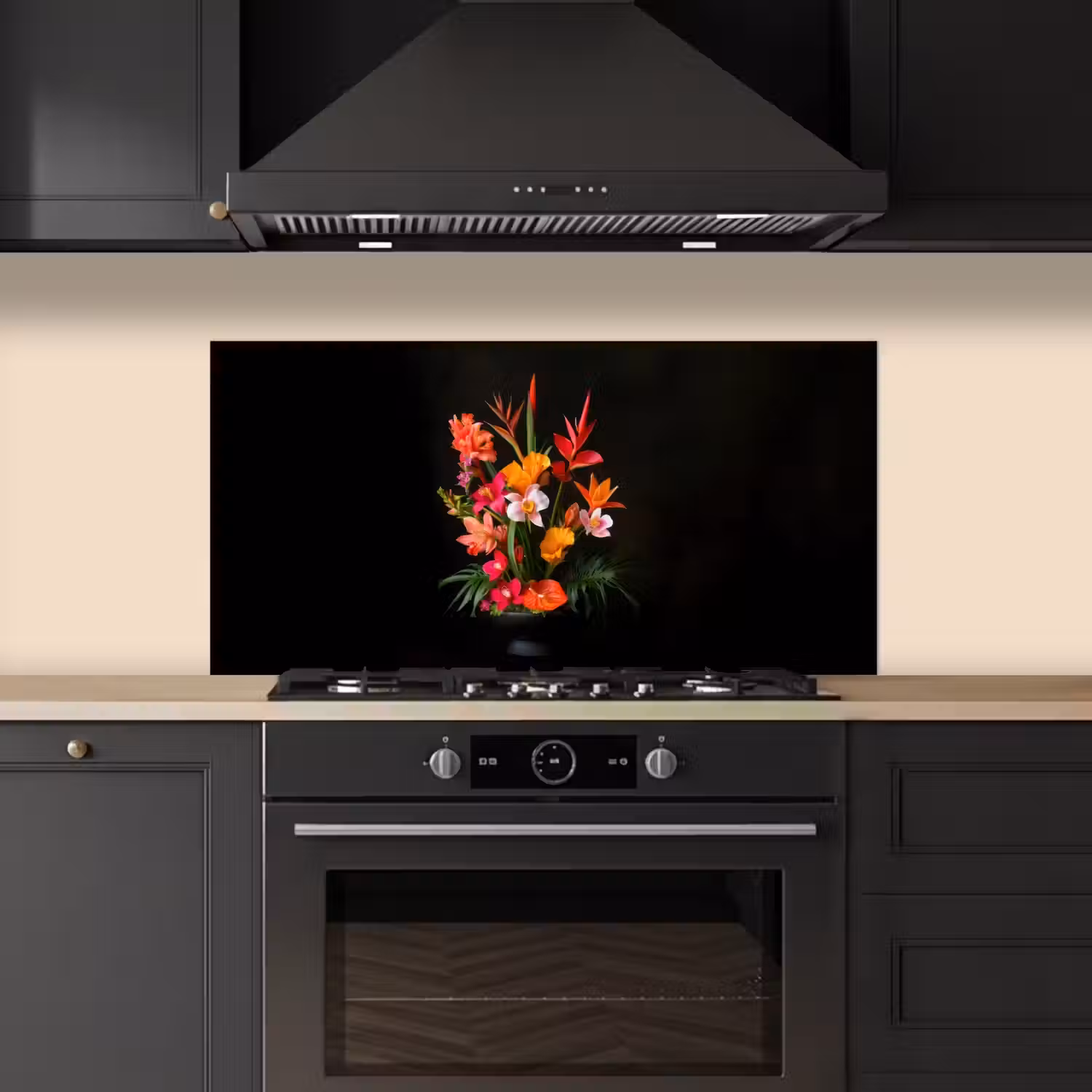 Boeket - Bloemen - Exotisch keuken achterwand spatscherm middel -sfeer1