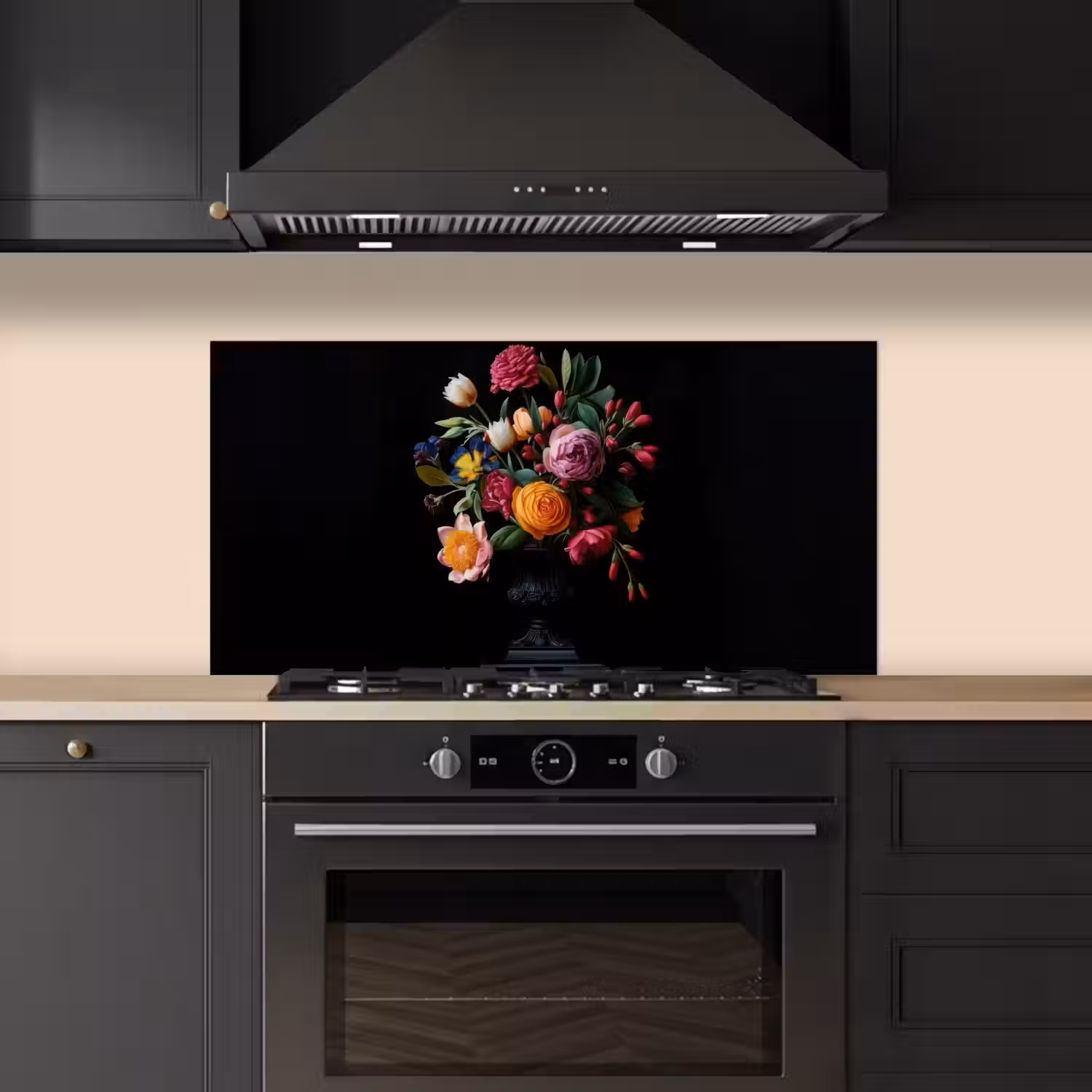 Boeket - Romantisch - Kleurrijk keuken achterwand spatscherm middel -sfeer1