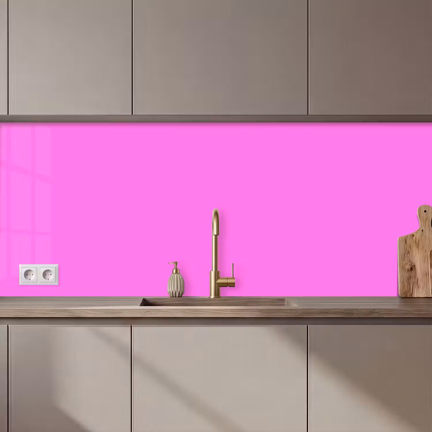 Bright - Orchid - Roze keuken achterwand 2 middel 871 zz_3dshopping