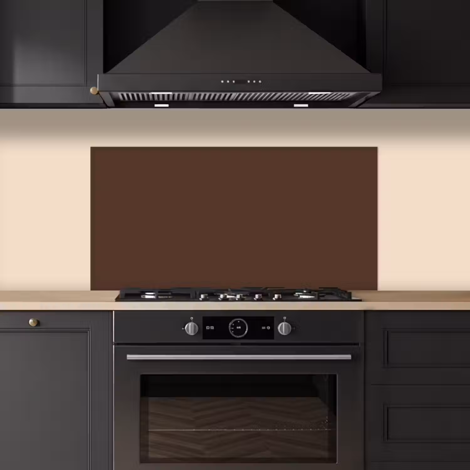 Bruin - Donker - Kleuren keuken achterwand spatscherm middel 899 -sfeer1