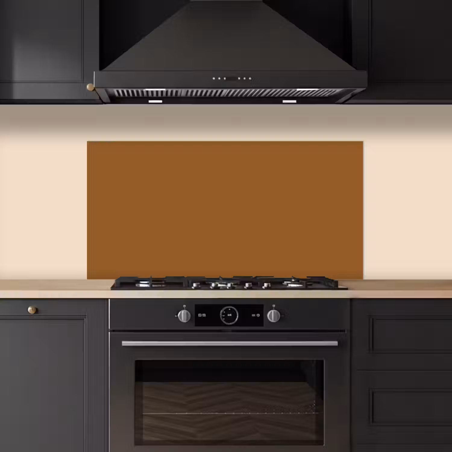 Bruin - Aardetint - Effen kleur keuken achterwand spatscherm middel 899 -sfeer1