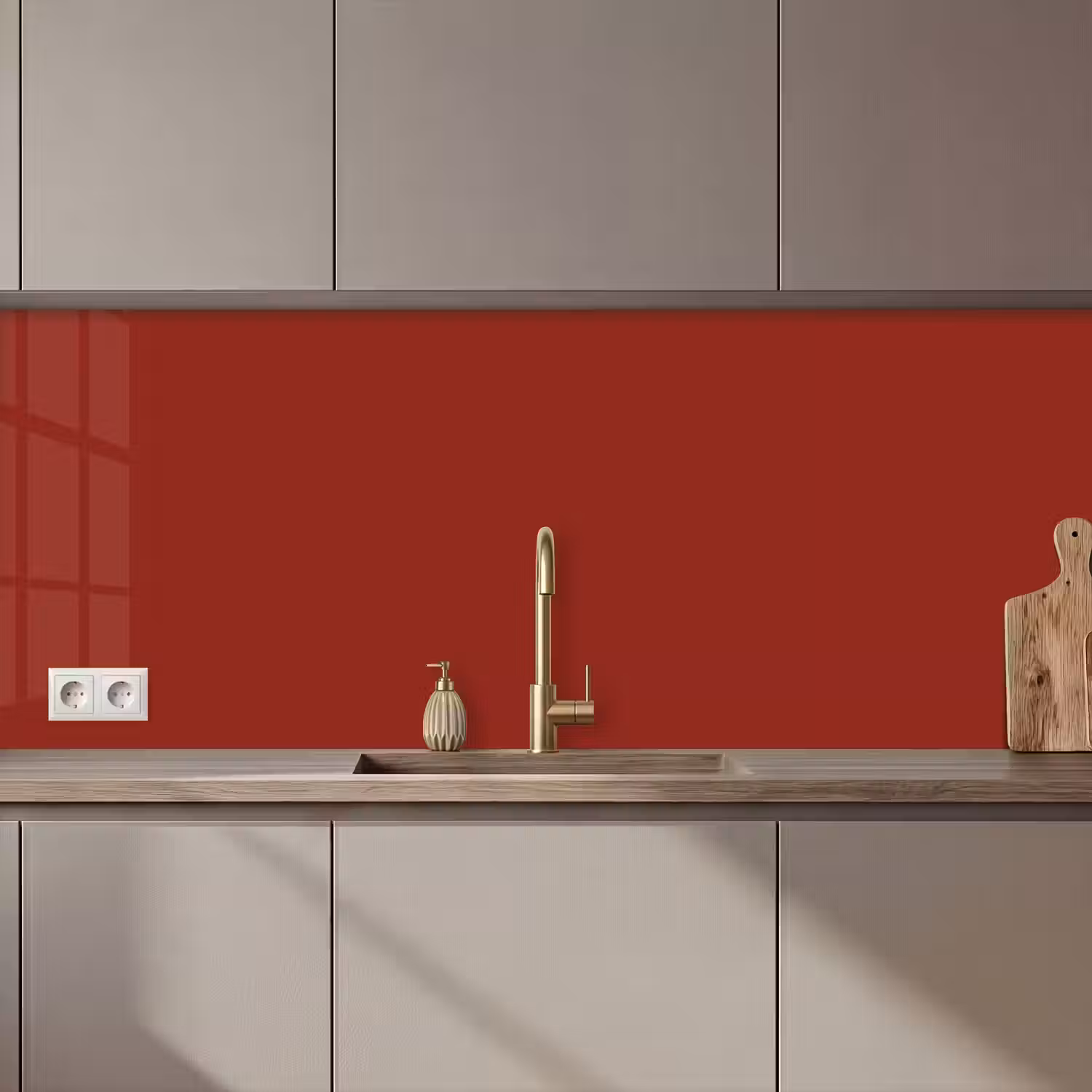 Burnt - Copper - Rood keuken achterwand 2 middel 871 zz_3dshopping