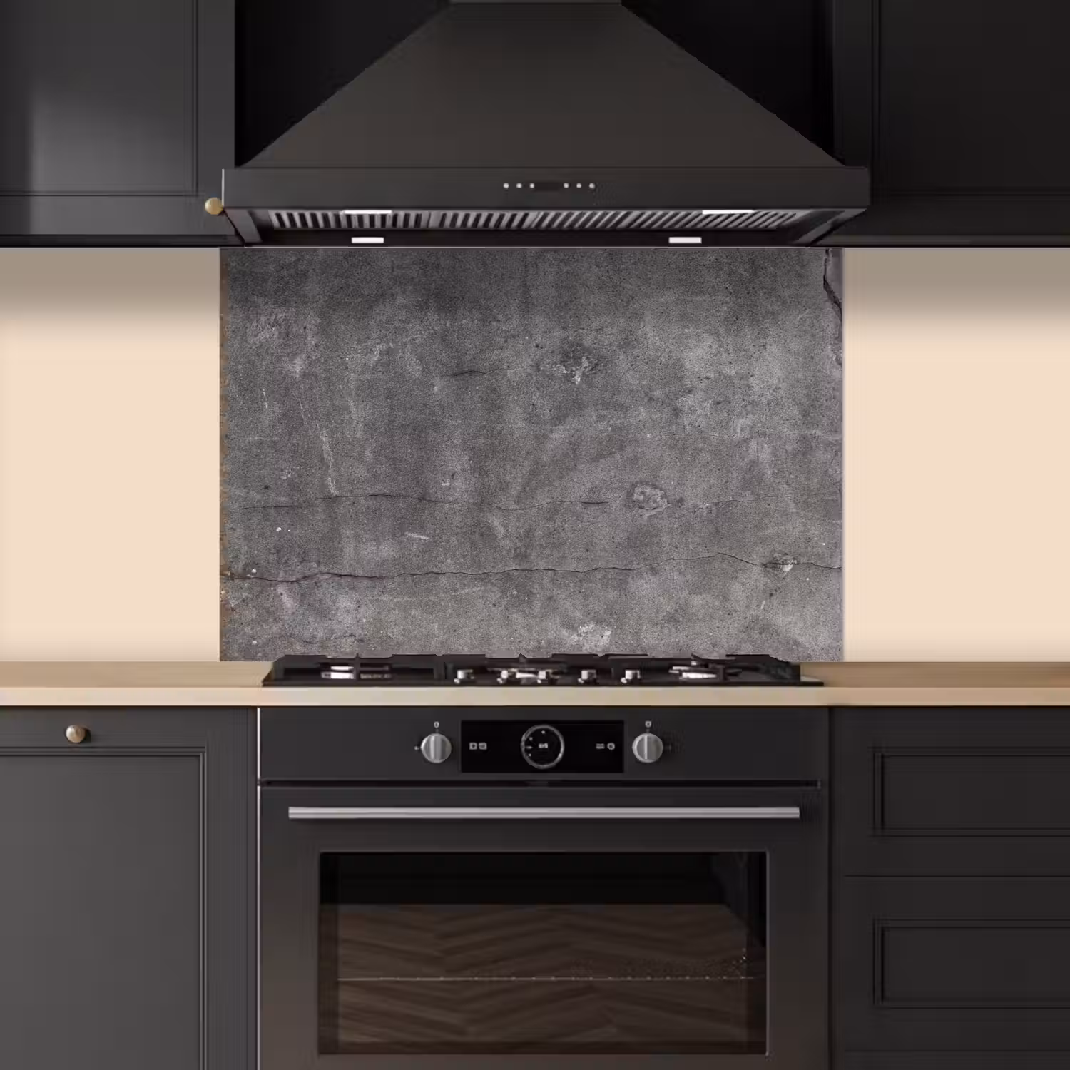 Beton - Muur - Cement keuken achterwand spatscherm middel -sfeer1