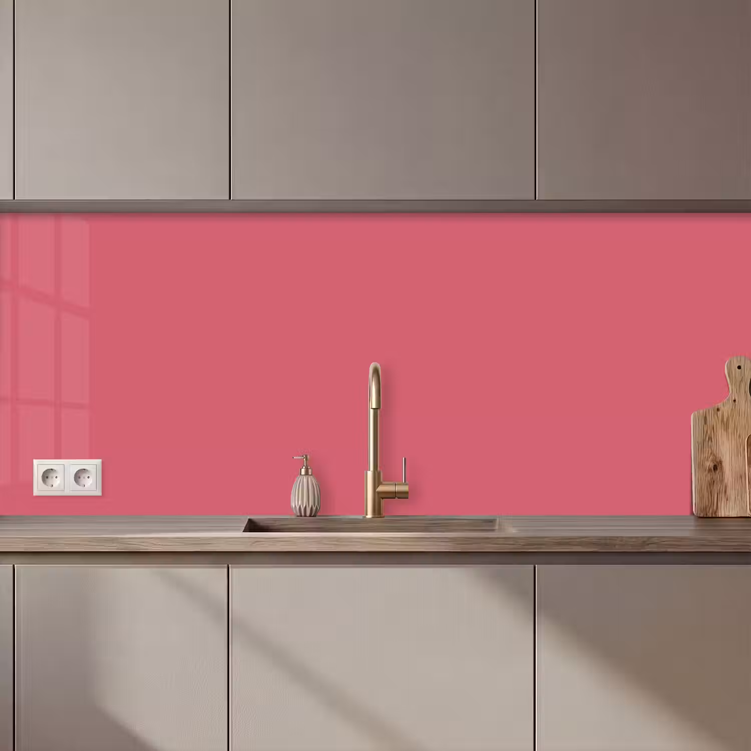 Crimson - Rose - Roze keuken achterwand 2 middel 871 zz_3dshopping