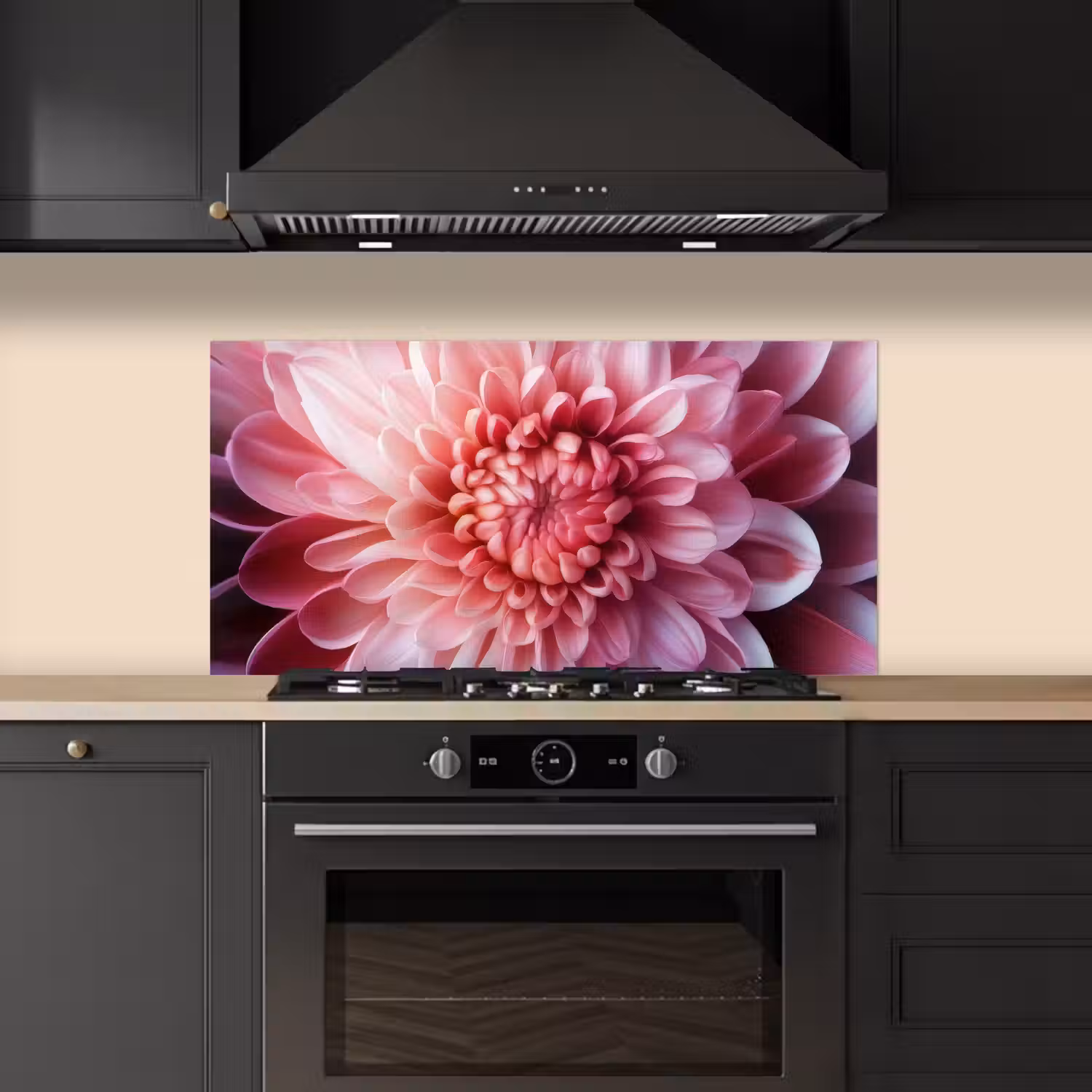 Dahlia - Bloem - Close up - Roze keuken achterwand spatscherm middel -sfeer1