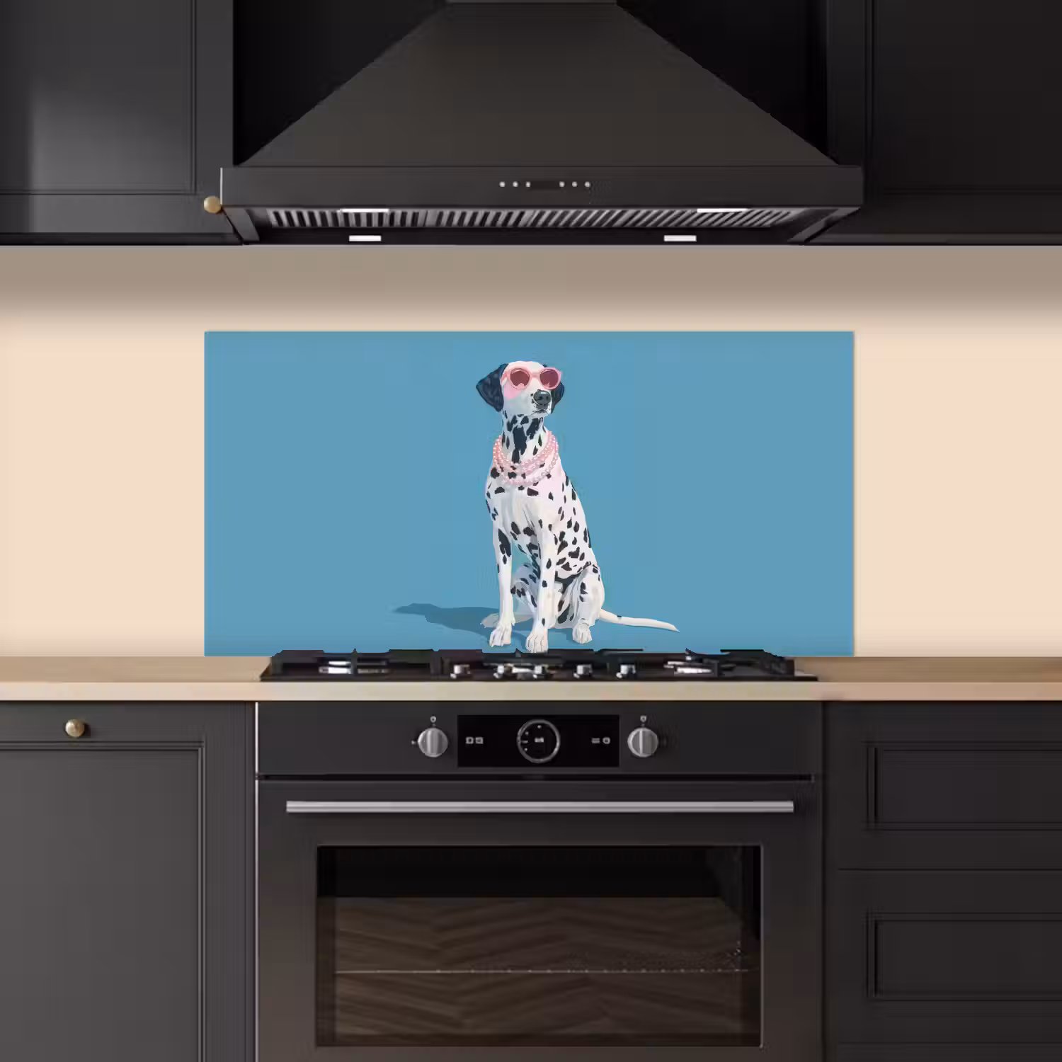Dalmatiër - Zonnebril - Blauw keuken achterwand spatscherm middel -sfeer1