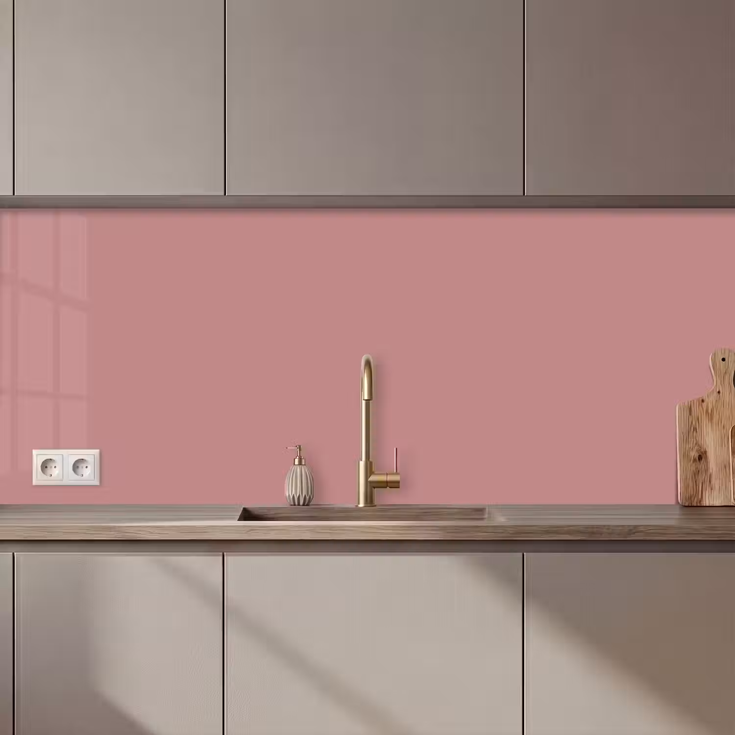 Dusty - Rose - Roze keuken achterwand 2 middel 871 zz_3dshopping
