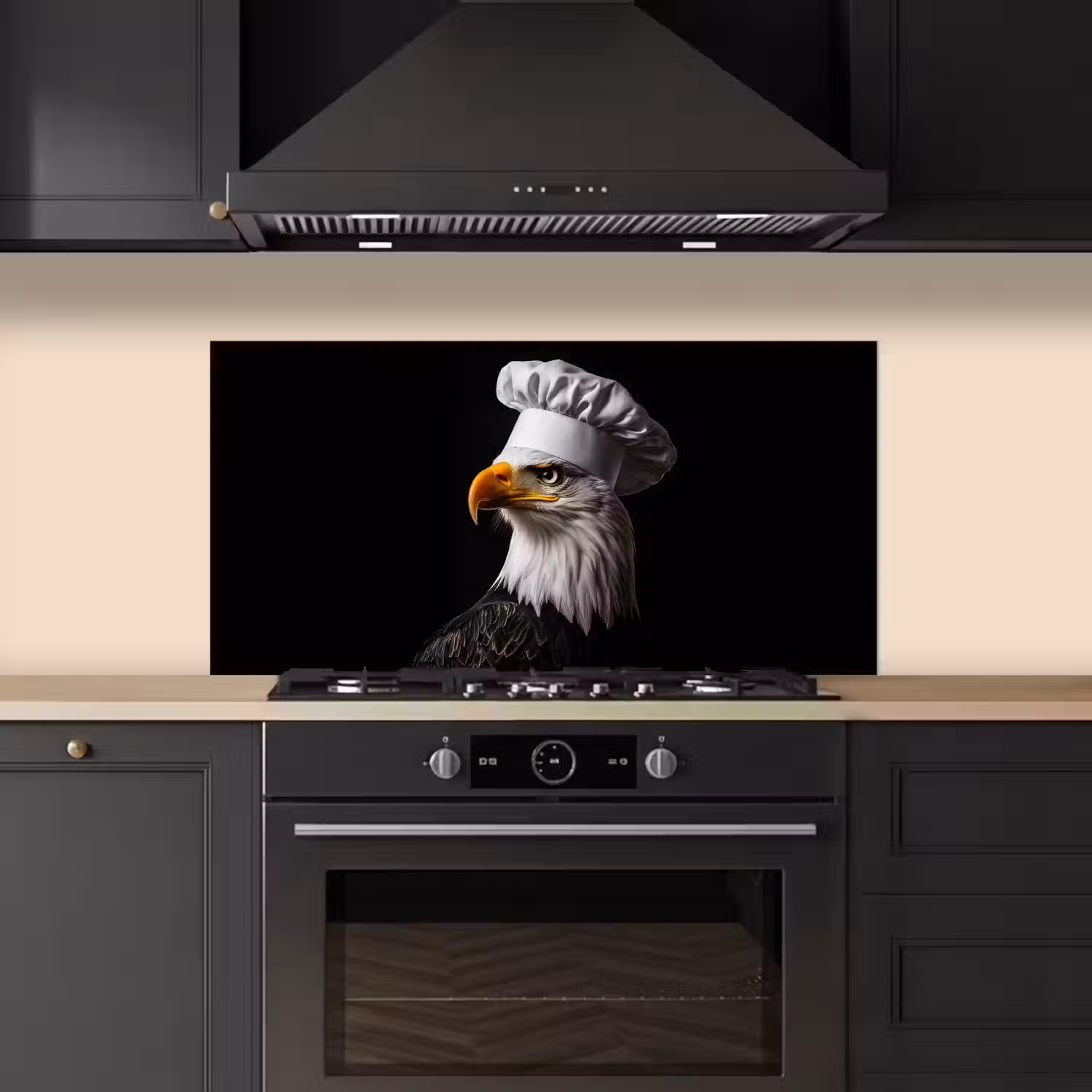 Arend -Amerika - Koksmuts - Vogel - Stoer keuken achterwand spatscherm middel -sfeer1