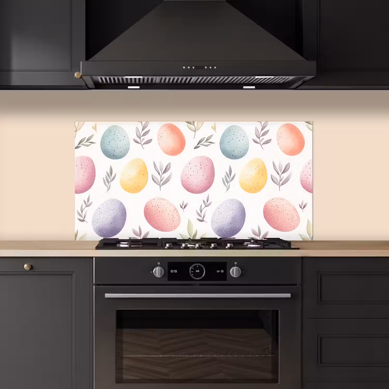 Eieren - Kleurrijk - Patroon keuken achterwand spatscherm middel -sfeer1
