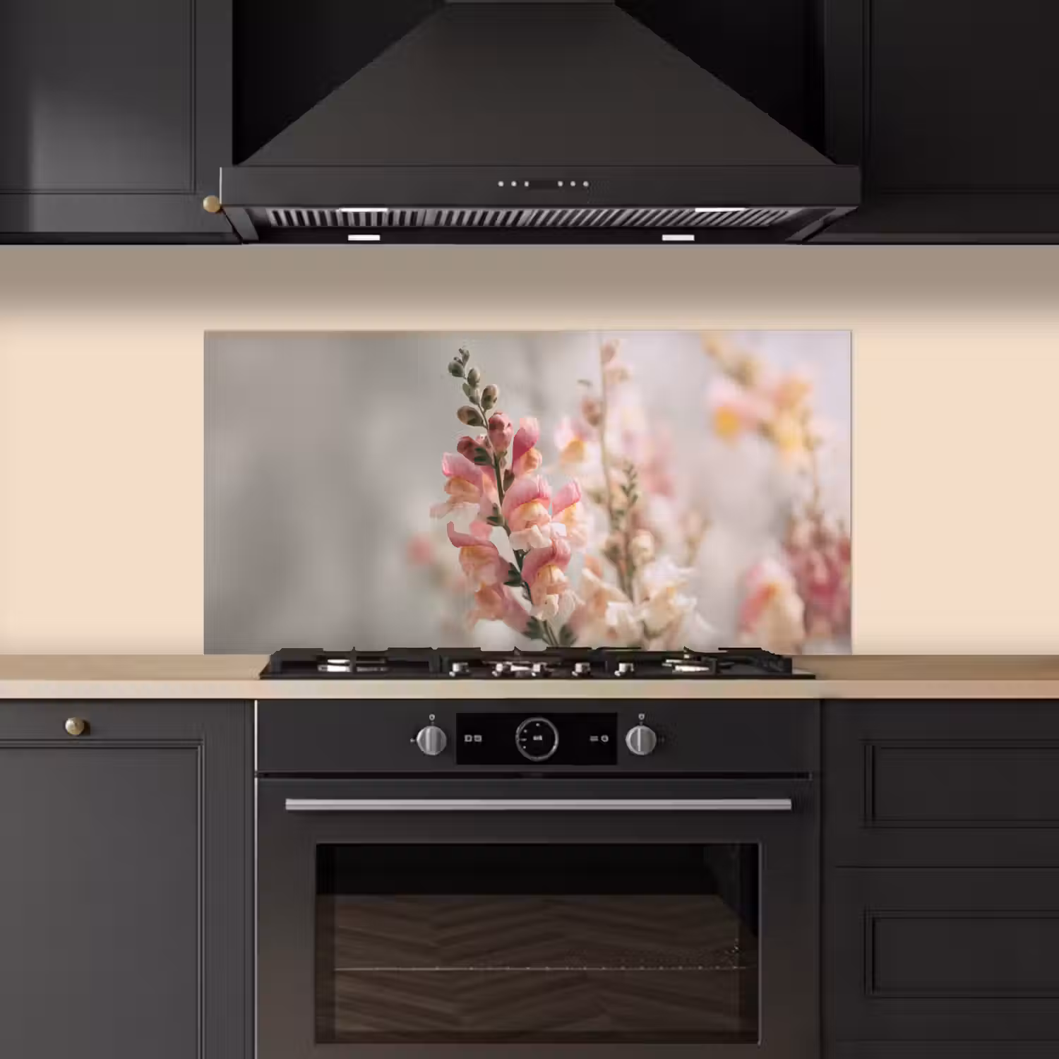 Bloem - Leeuwenbek - Roze - Stengel keuken achterwand spatscherm middel -sfeer1