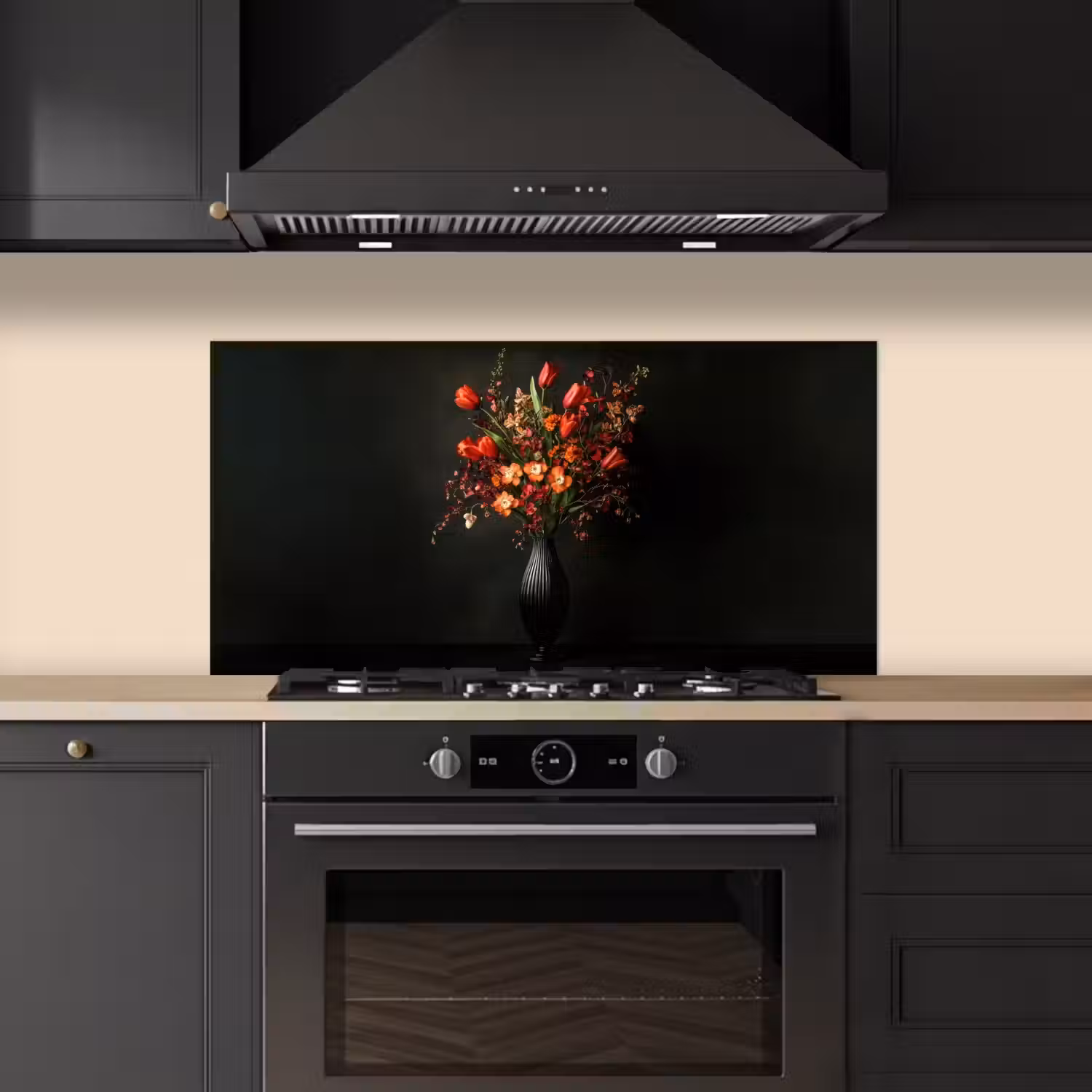 Bloemen - Takken - Boeket keuken achterwand spatscherm middel -sfeer1
