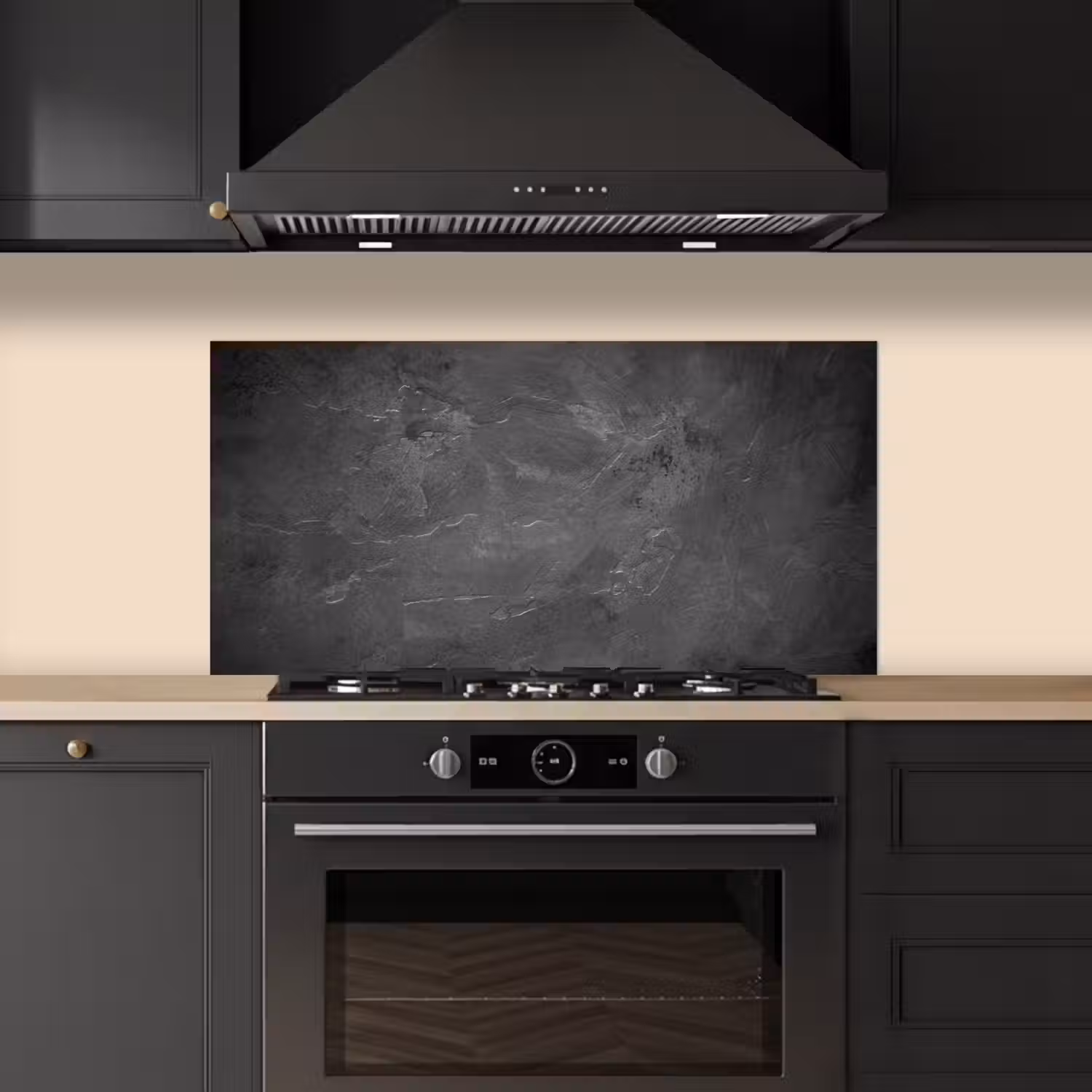 Vergeten Betonnen Canvas keuken achterwand spatscherm middel -sfeer1