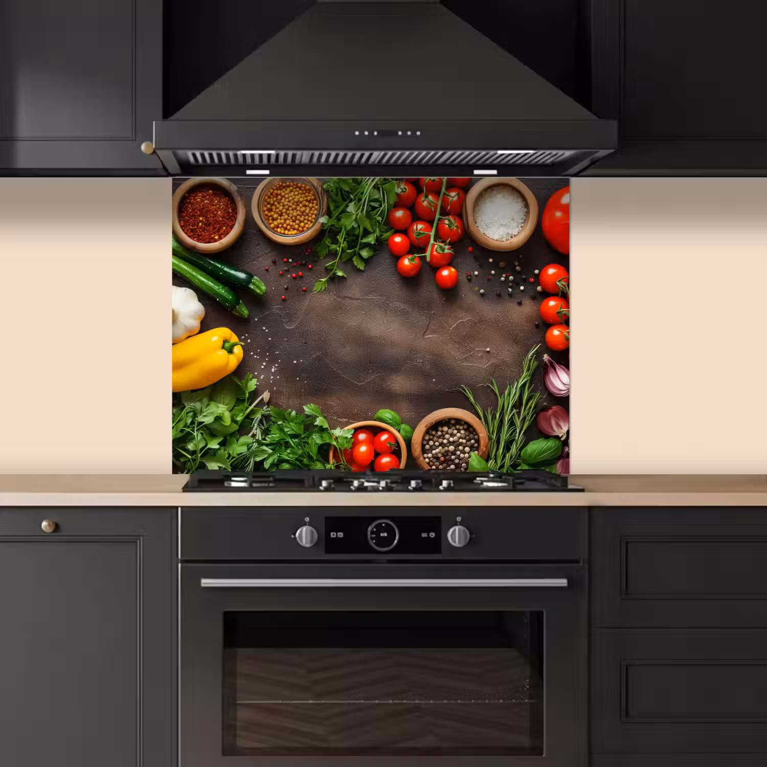Tuin van Versheid keuken achterwand spatscherm middel -sfeer1