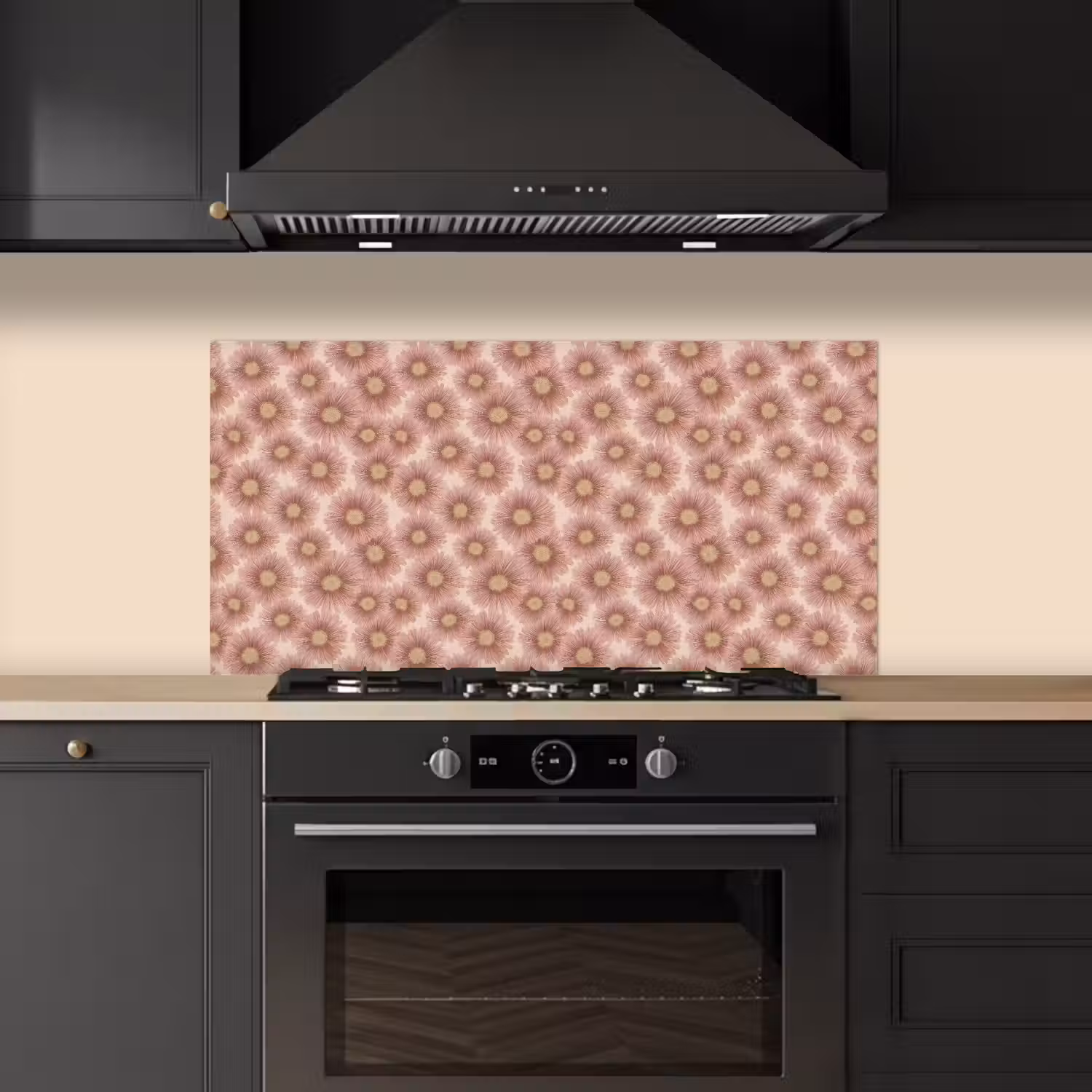 Gerbera - Bloemen - Roze keuken achterwand spatscherm middel 899 -sfeer1