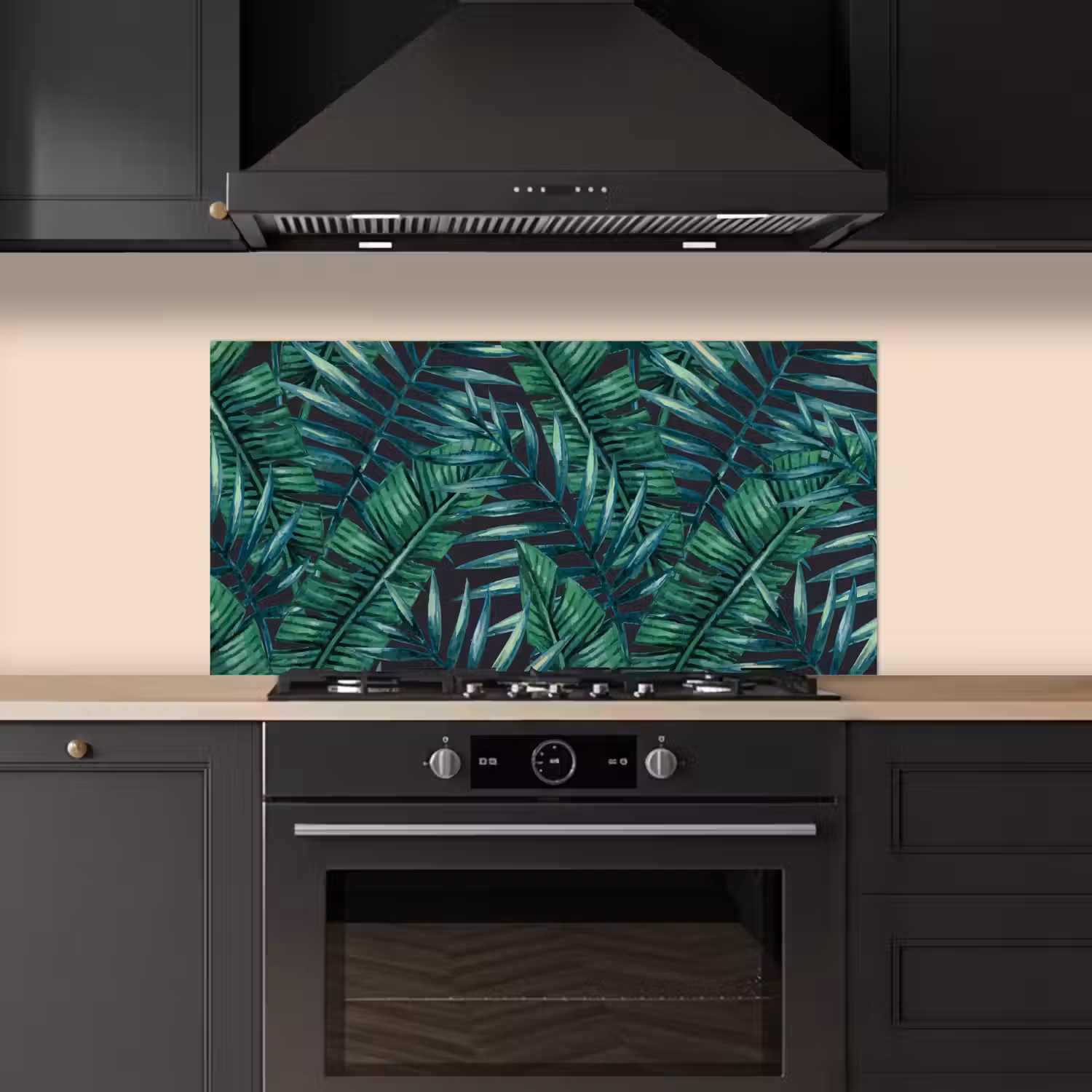 Bladeren - Tropisch - Jungle - Natuur keuken achterwand spatscherm middel -sfeer1