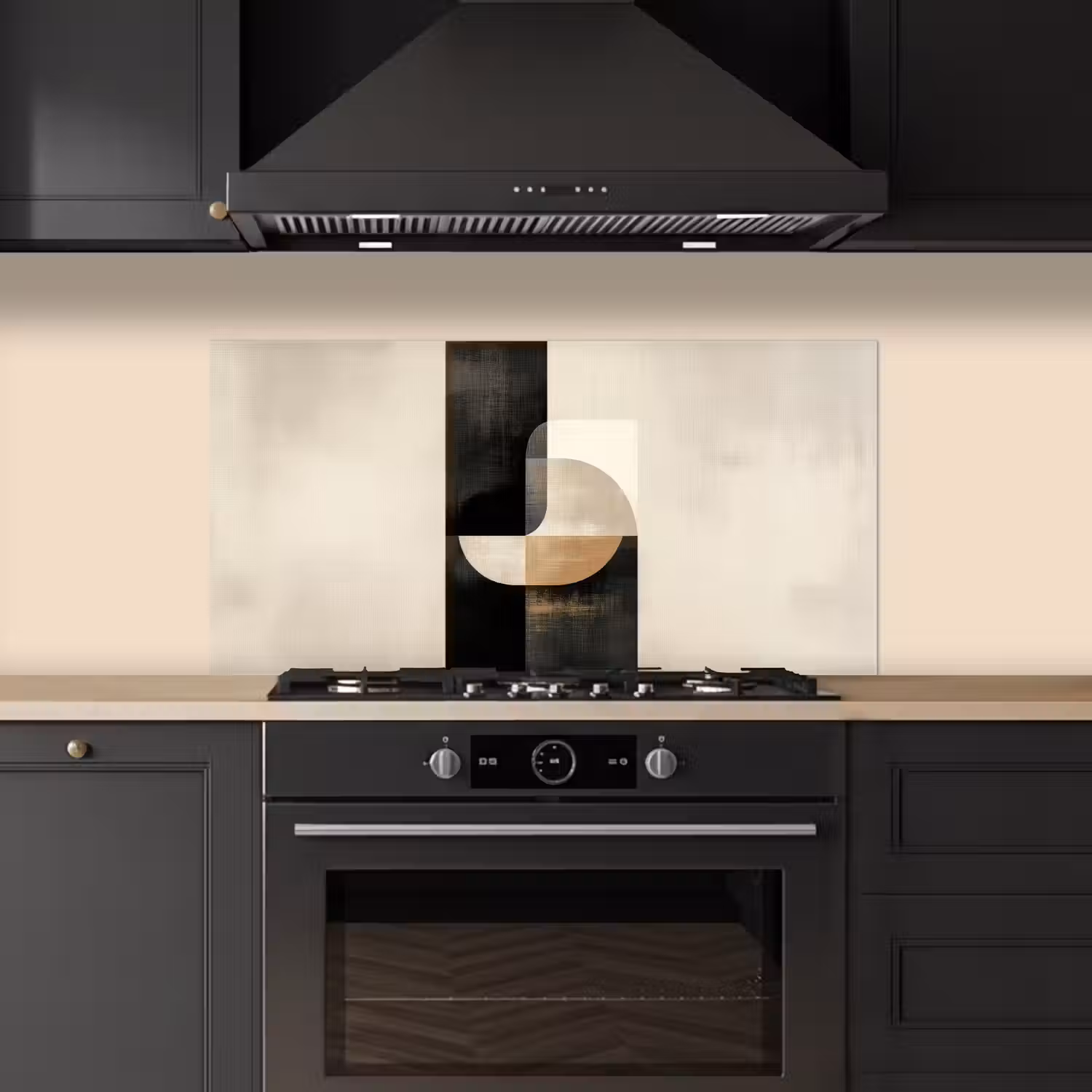 Modern - Vierkant - Vormen keuken achterwand spatscherm middel -sfeer1