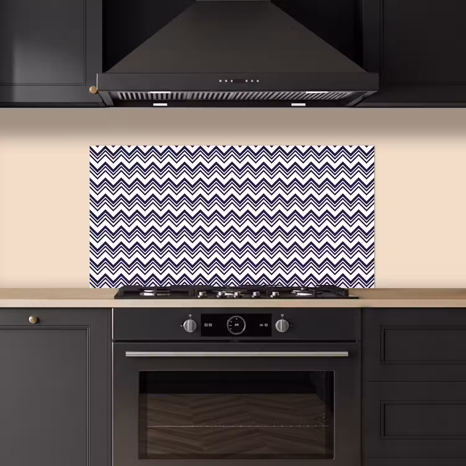 Oceaan - Golven - Blauw - Wit keuken achterwand spatscherm middel 899 -sfeer1