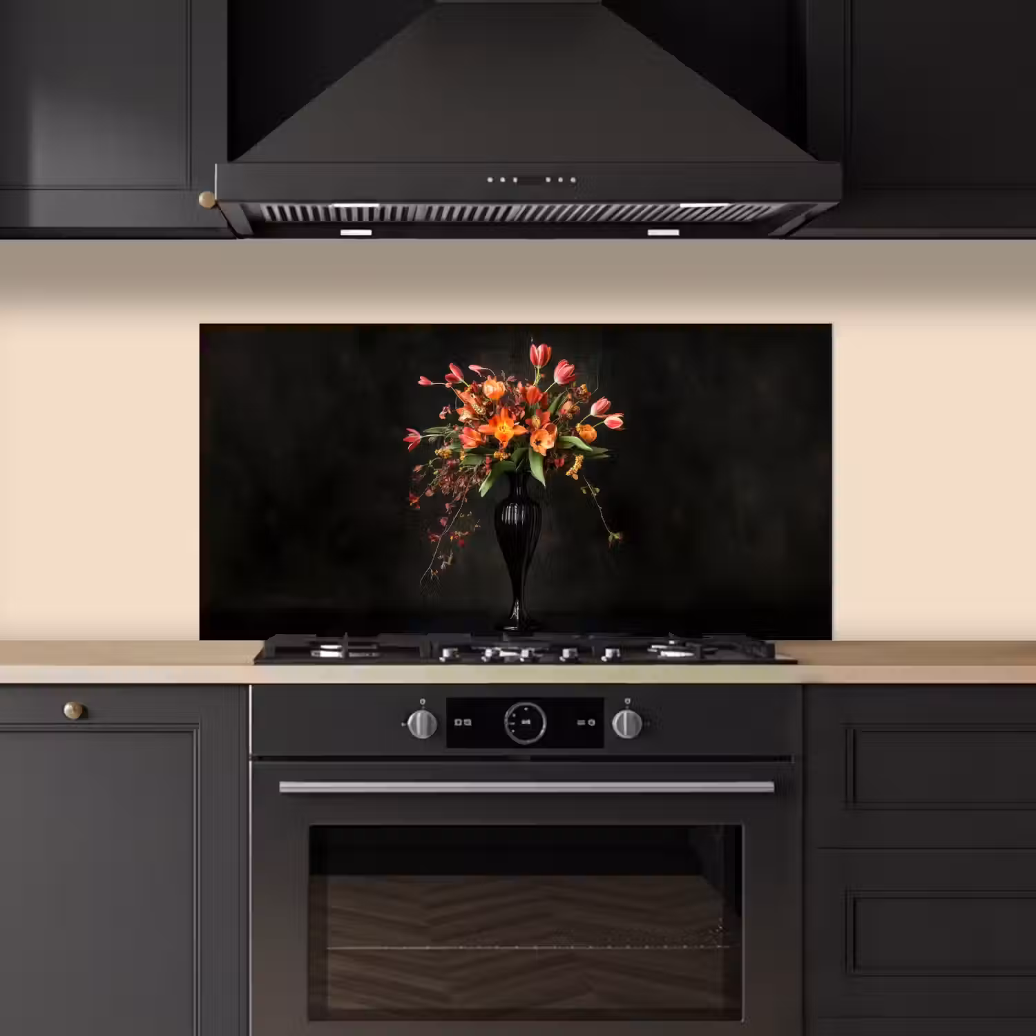 Sierlijk - Boeket - Vaas keuken achterwand spatscherm middel -sfeer1