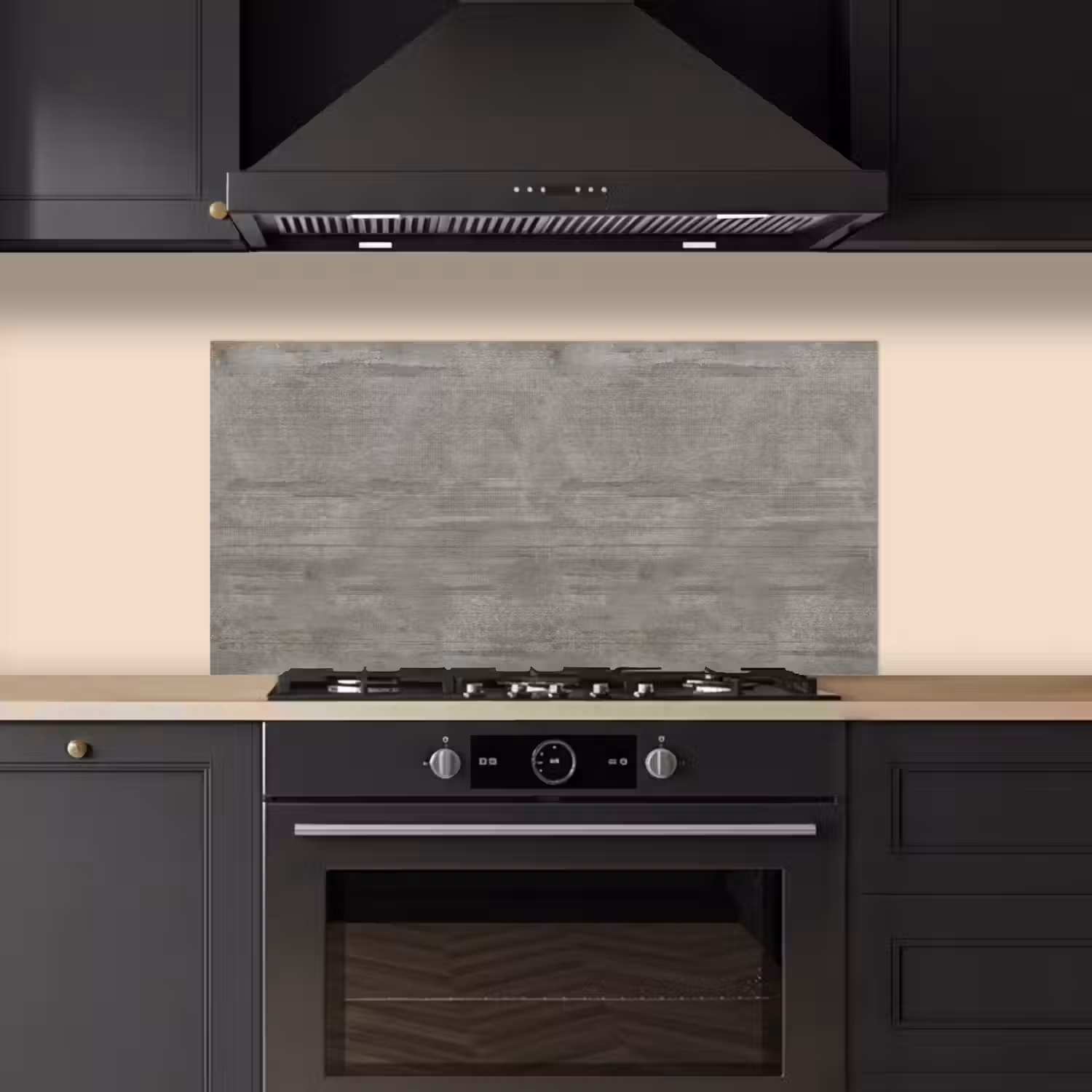Patroon - Beton - Grijs keuken achterwand spatscherm middel 899 -sfeer1