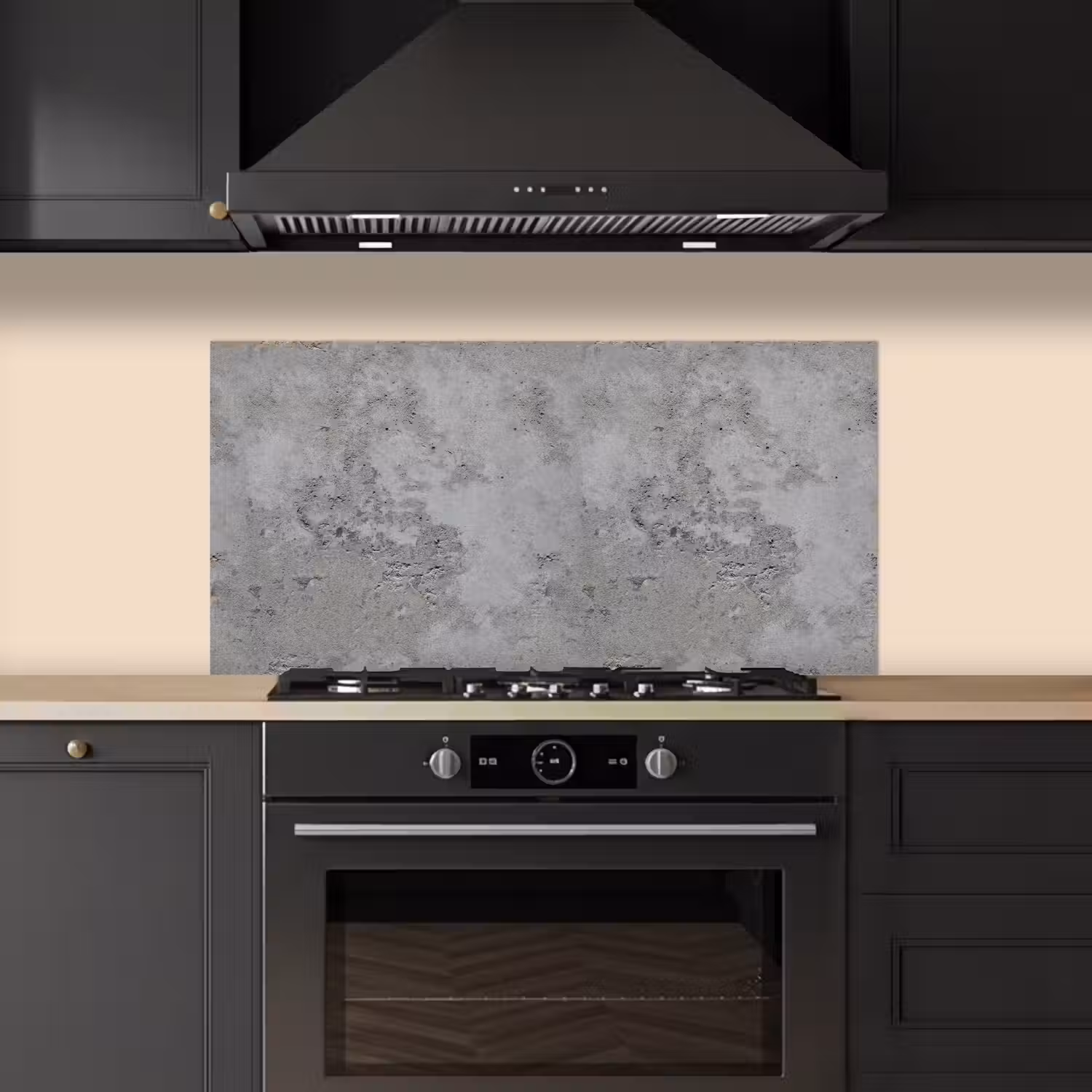 Patroon - Grijs - Oud - Beton keuken achterwand spatscherm middel 899 -sfeer1