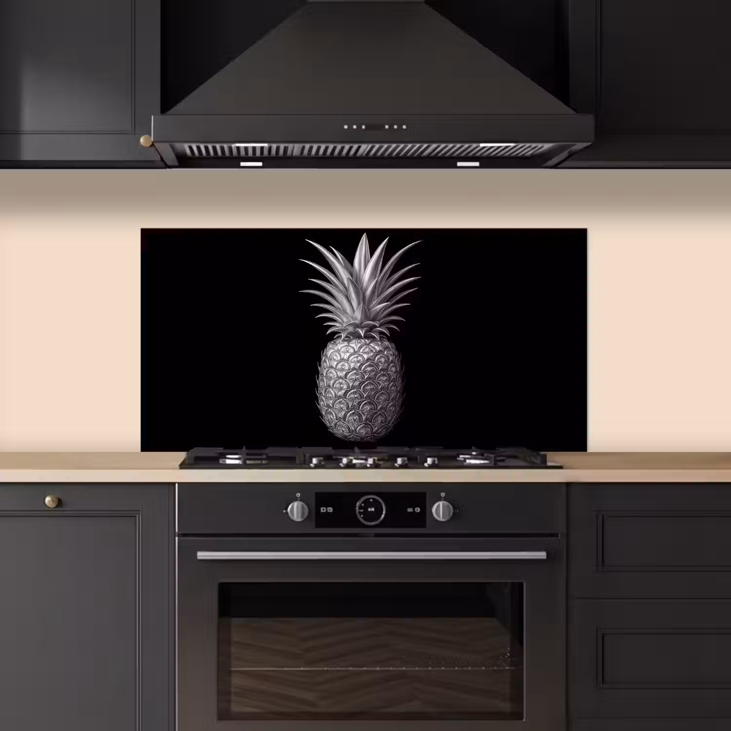 Ananas - Gedetailleerd - Bladeren keuken achterwand spatscherm middel -sfeer1