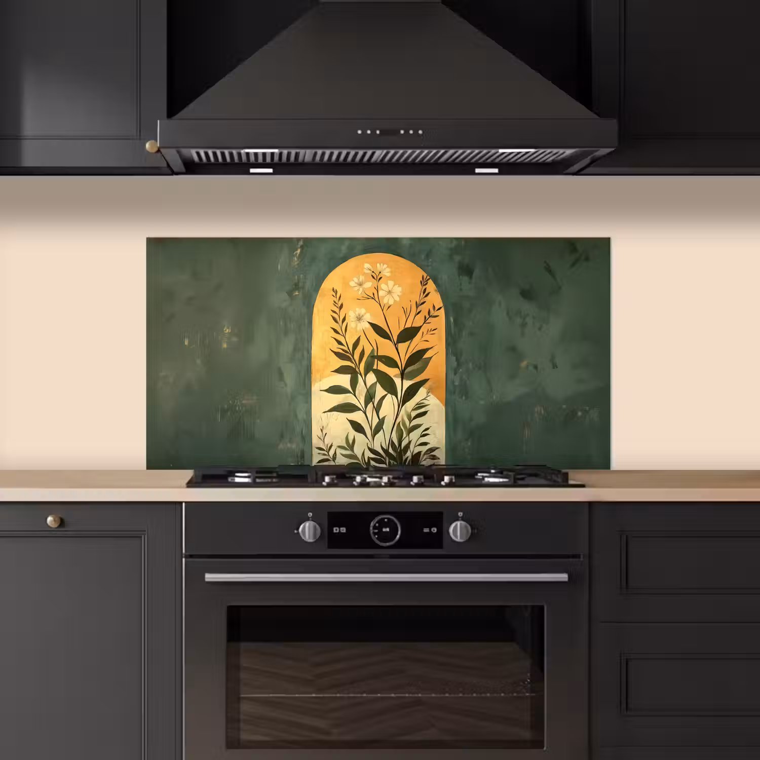 Plant - Bloemen - Wit keuken achterwand spatscherm middel -sfeer1
