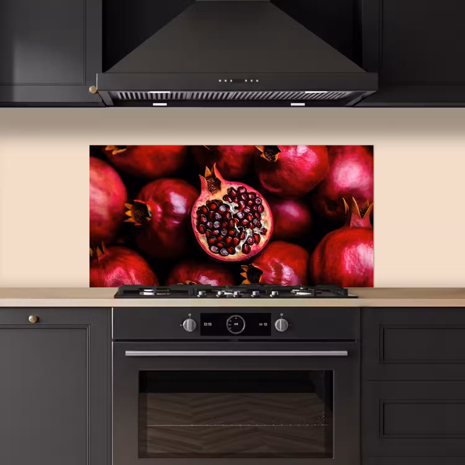 Granaatappel - Rood - Fruit keuken achterwand spatscherm middel -sfeer1