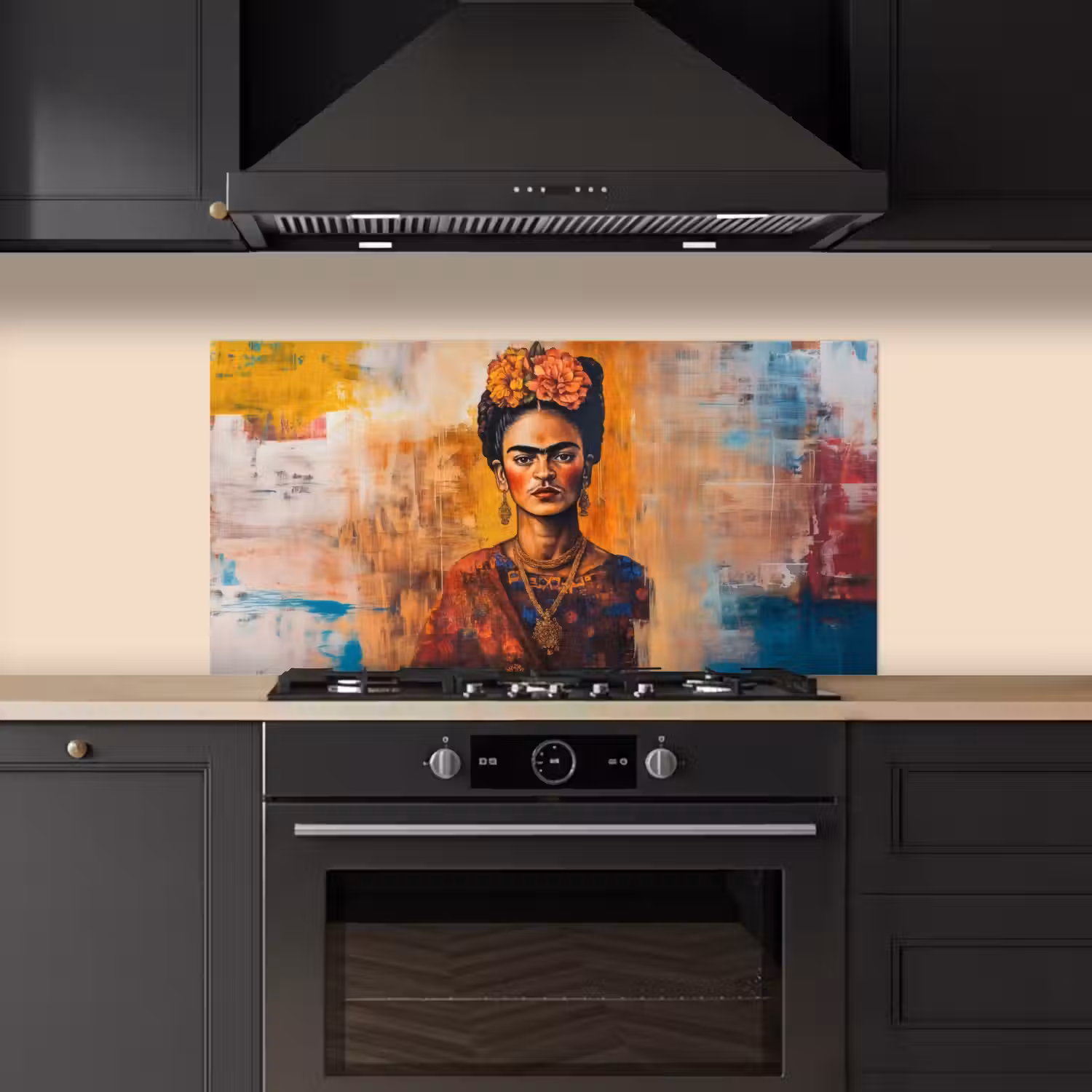 Portret - Sieraden - Schilderachtig keuken achterwand spatscherm middel -sfeer1
