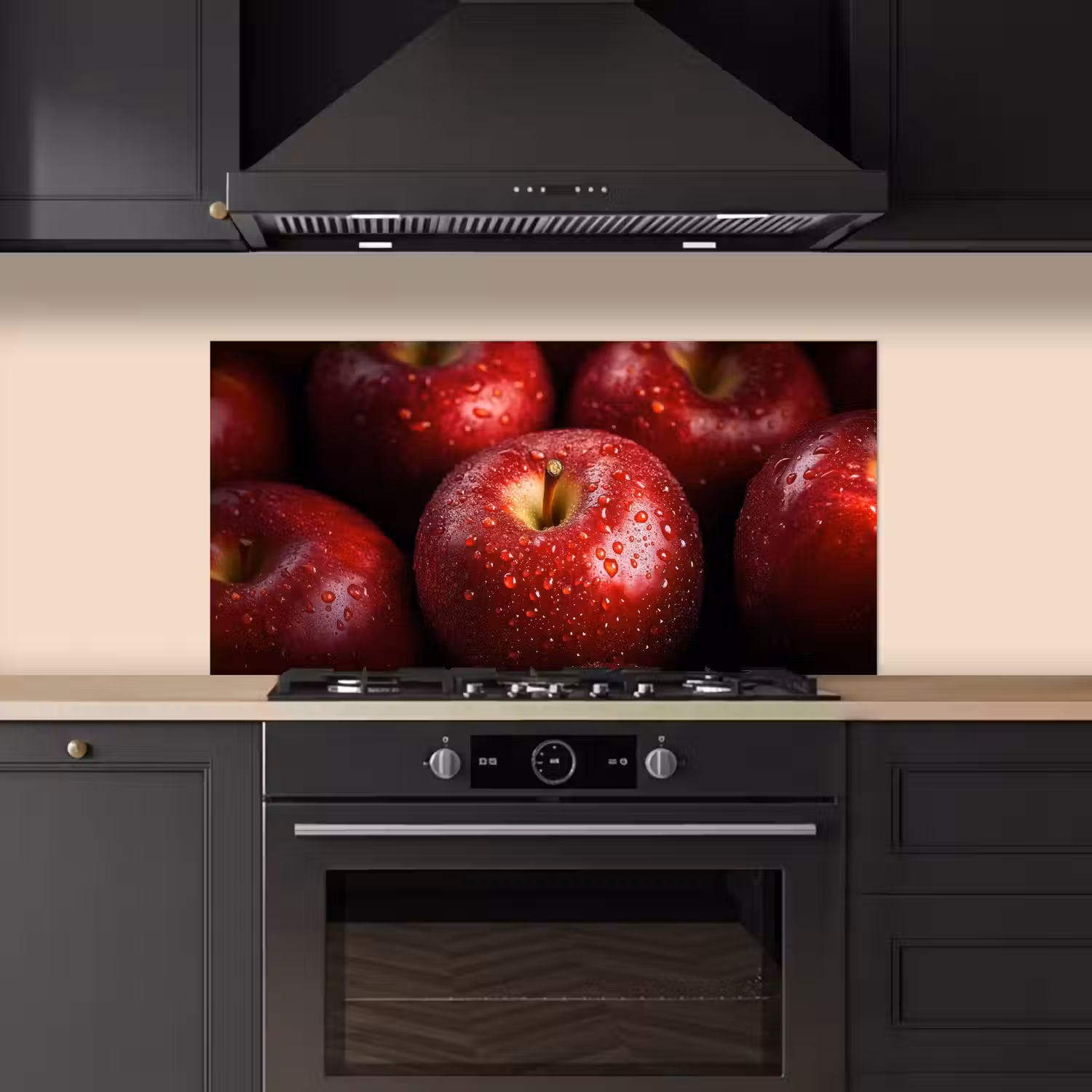Rood - Appels - Fruit keuken achterwand spatscherm middel -sfeer1