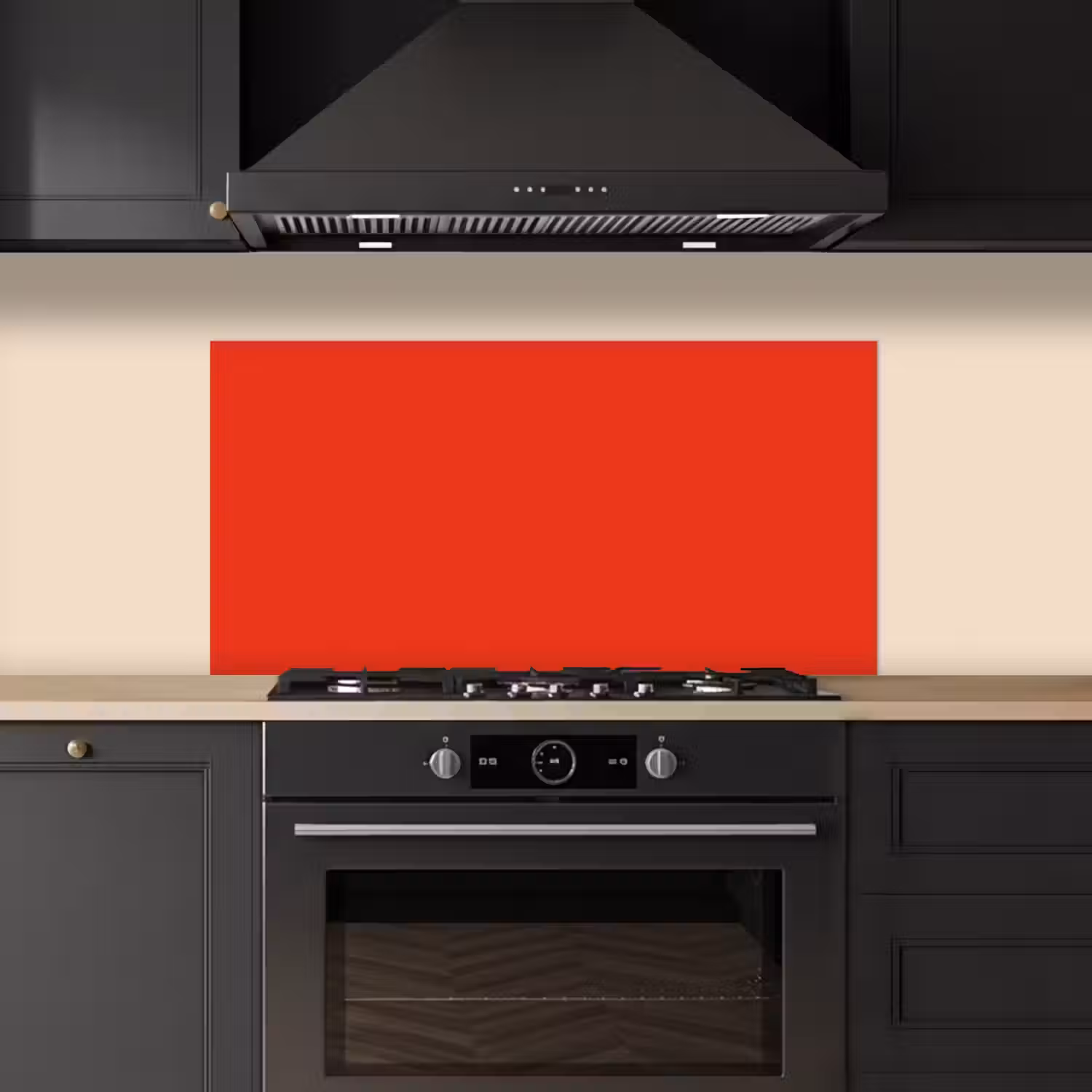Rood - Kleur - Effen keuken achterwand spatscherm middel 899 -sfeer1