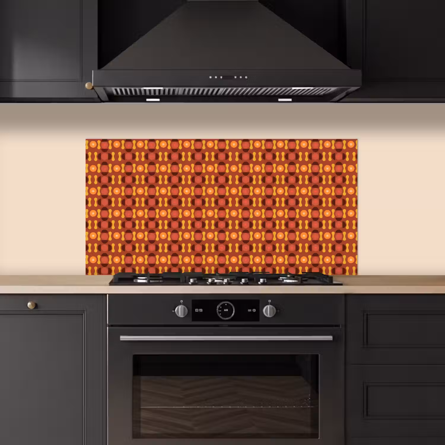 Retro - Disco - Hippie keuken achterwand spatscherm middel 899 -sfeer1