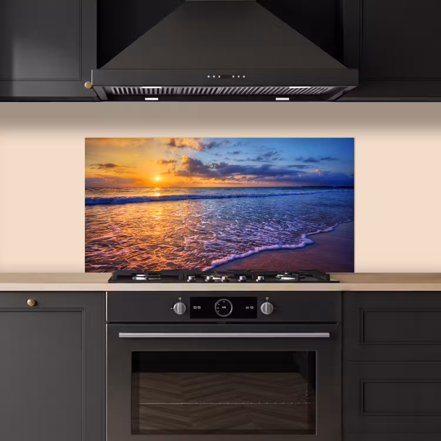 Zee - Strand - Zonsondergang - Wolken - Horizon keuken achterwand spatscherm middel -sfeer1