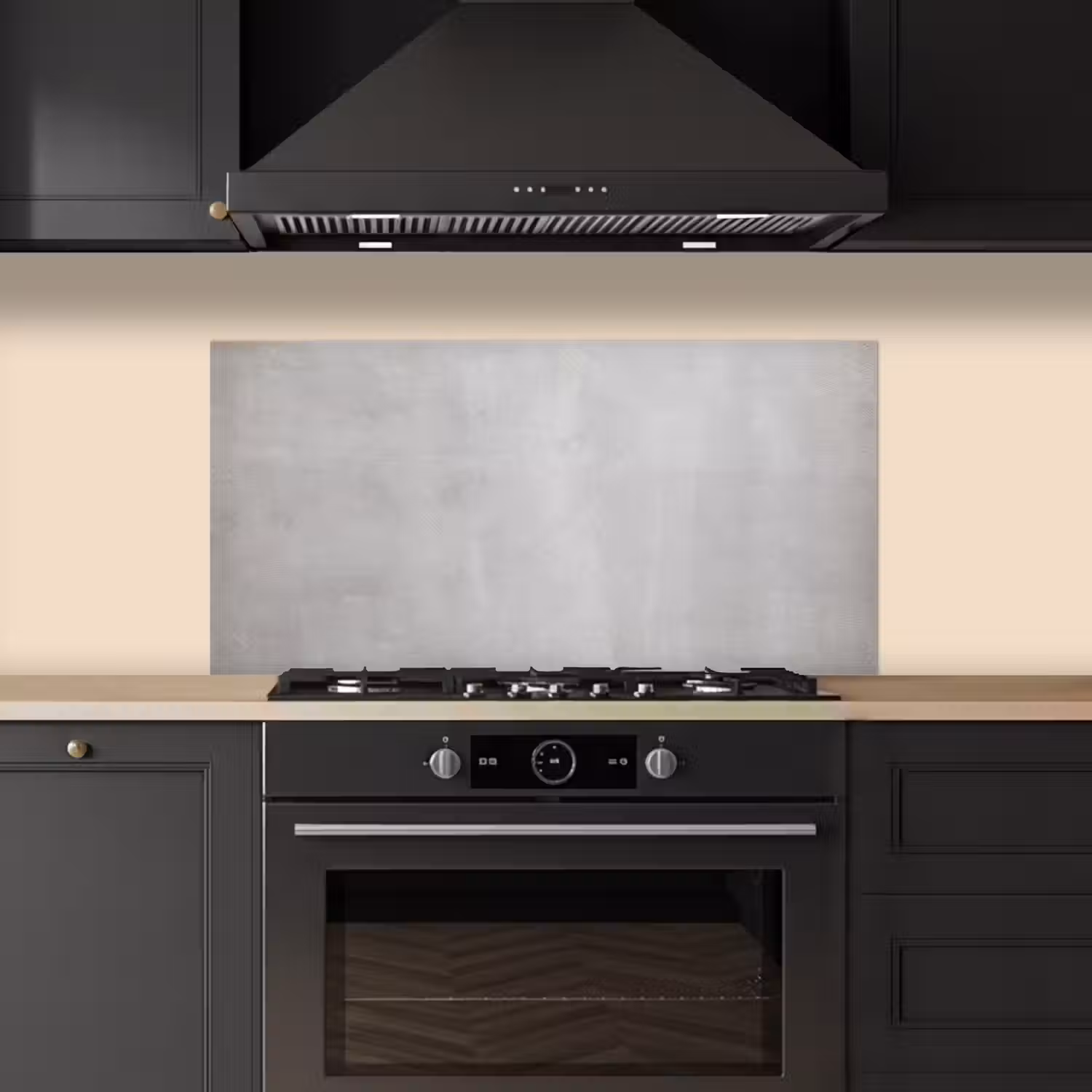 Zacht Betonnen Fluistering keuken achterwand spatscherm middel -sfeer1