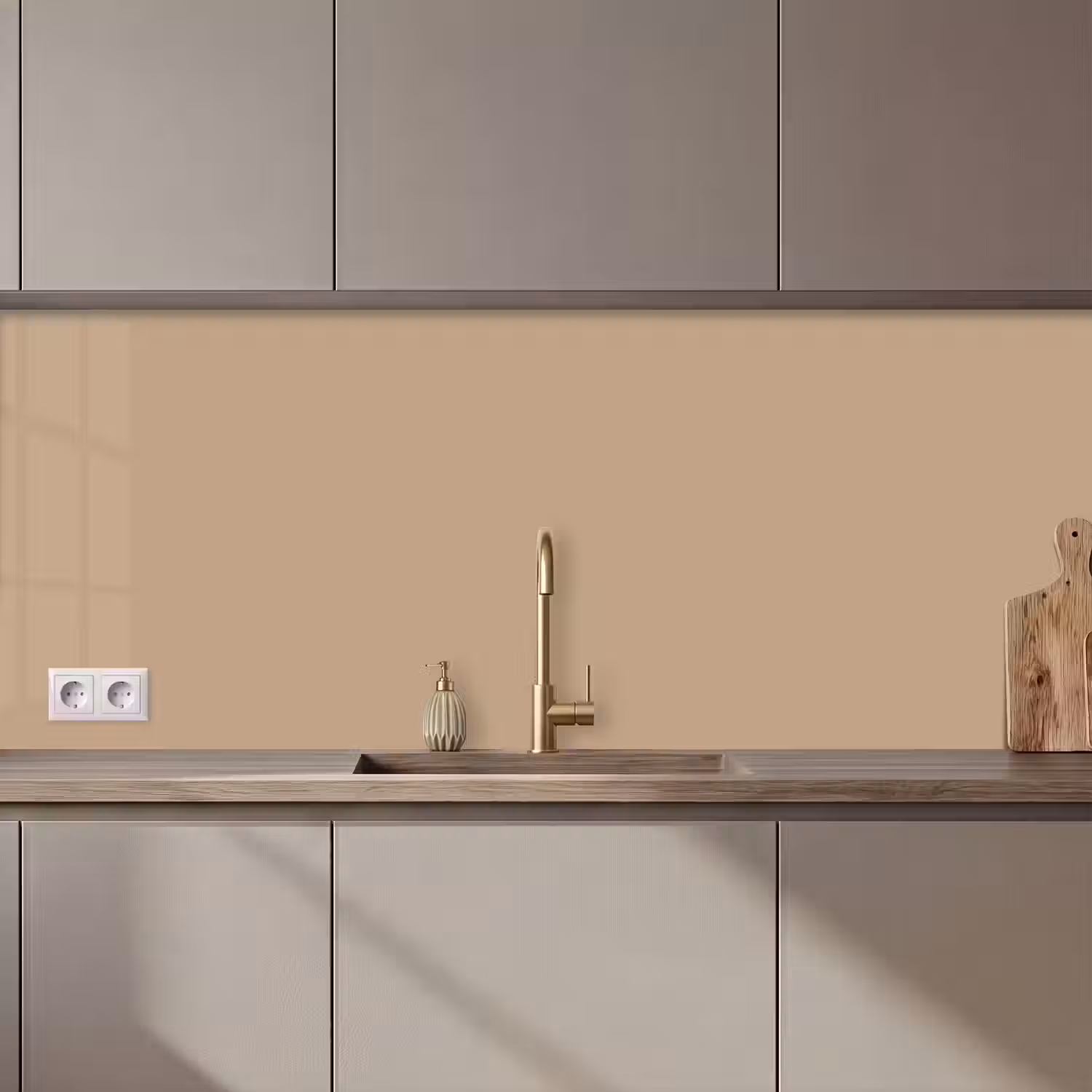 Soft - Taupe - Bruin keuken achterwand 2 middel 871 zz_3dshopping