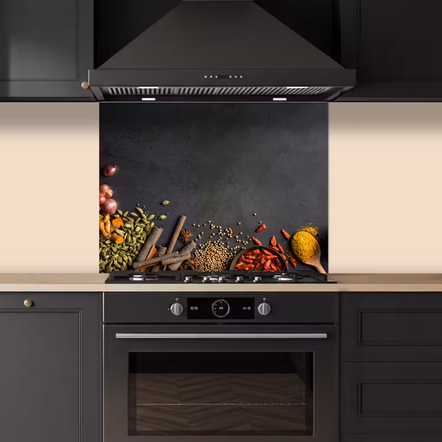 Stilleven van Specerijen en Aroma's keuken achterwand spatscherm middel -sfeer1